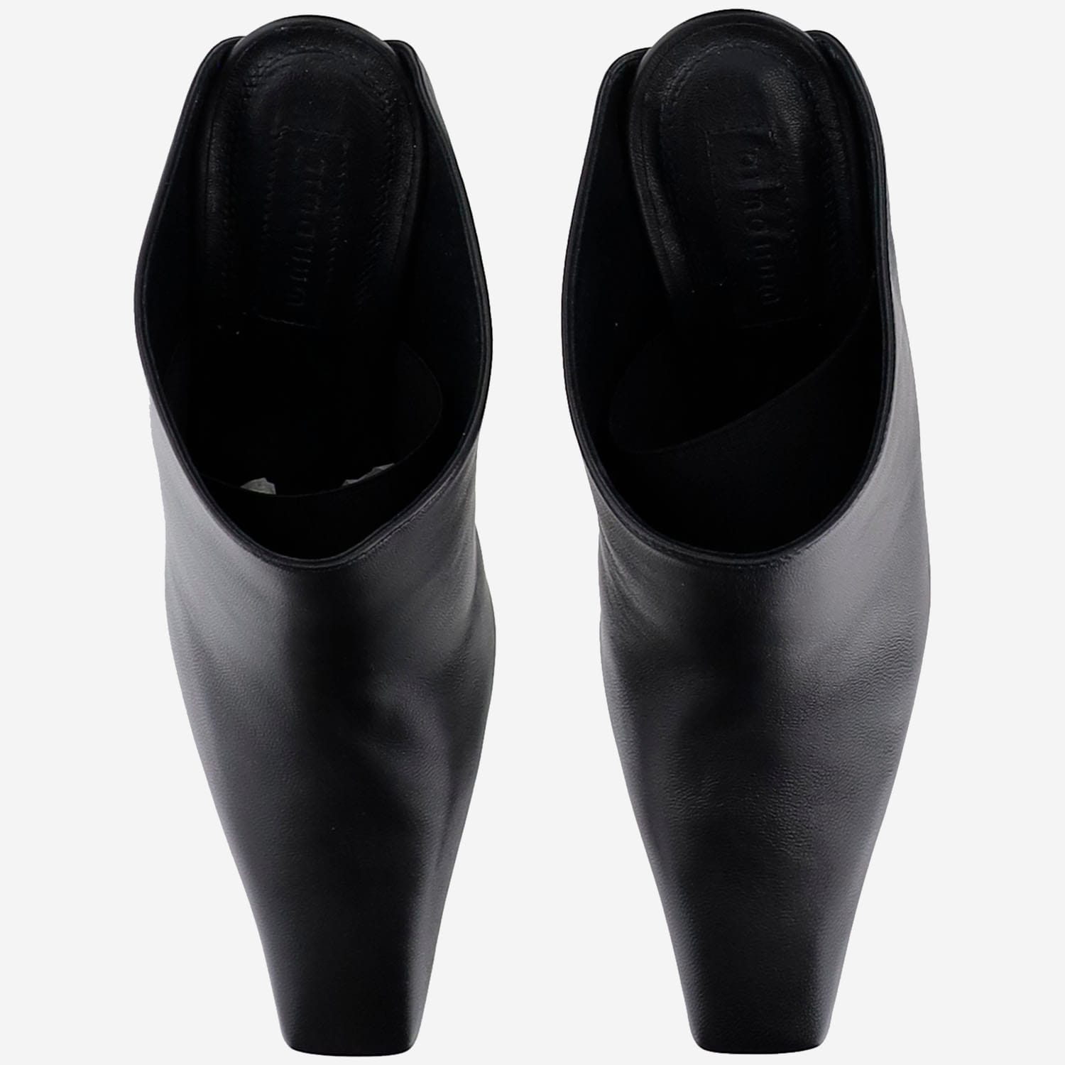 Armarium Leather Mules In Black