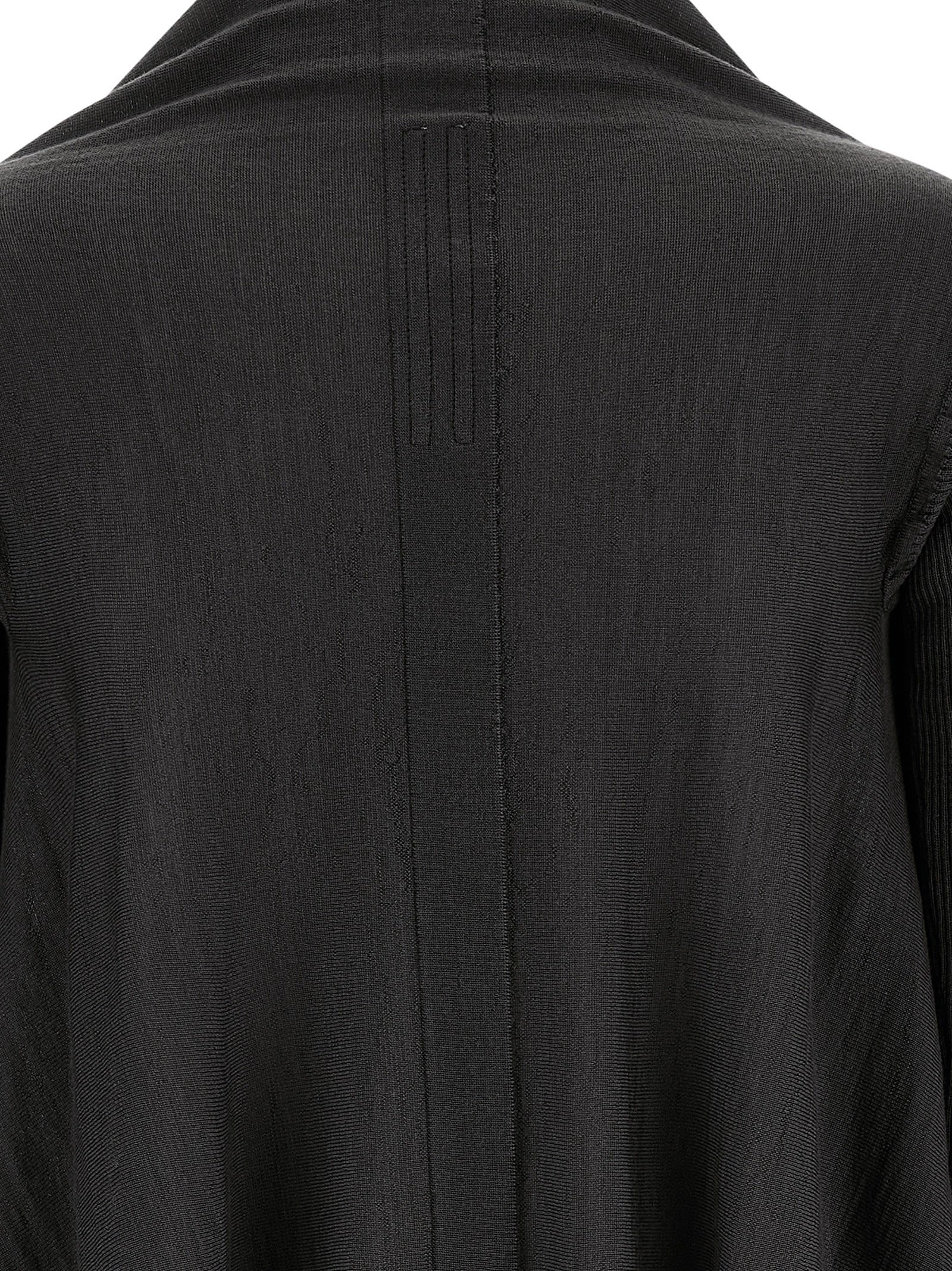 Rick Owens Medium Wrap Cardigan In Black