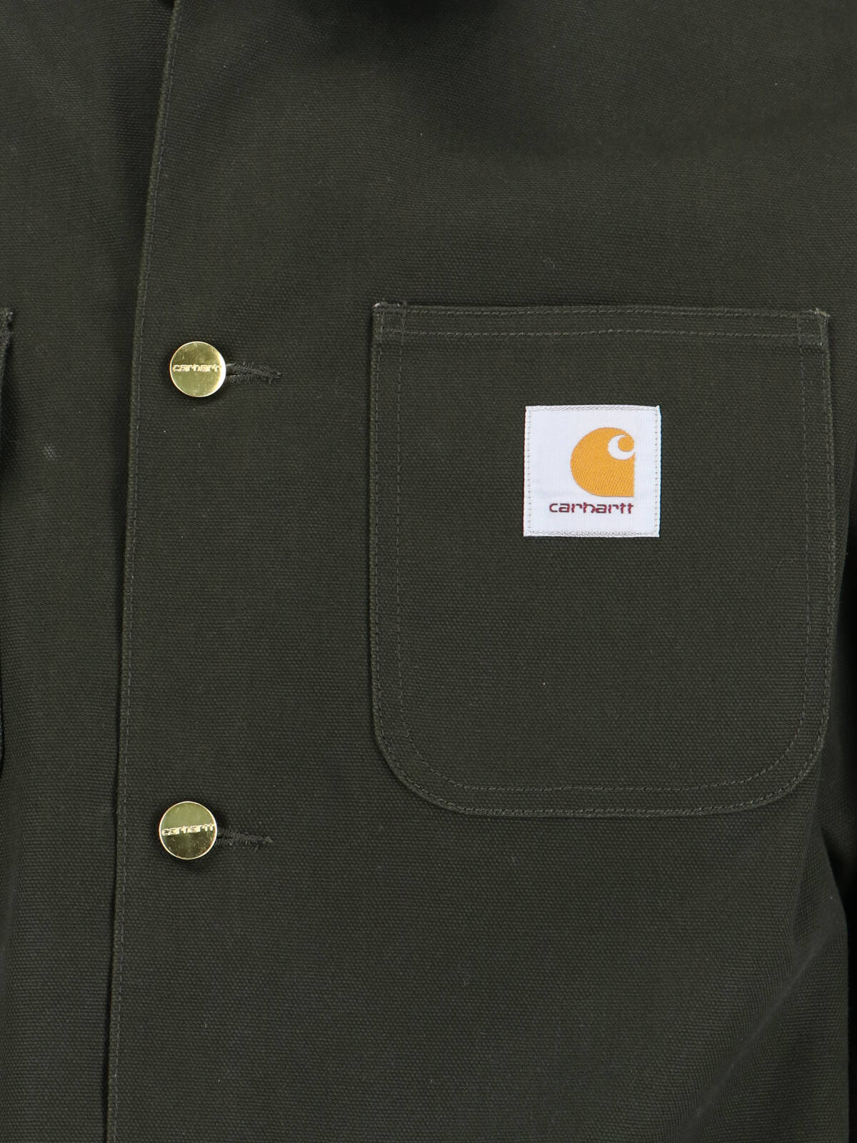 Carhartt Long Sleeve Jacket With Chest And Front Pockets In Green