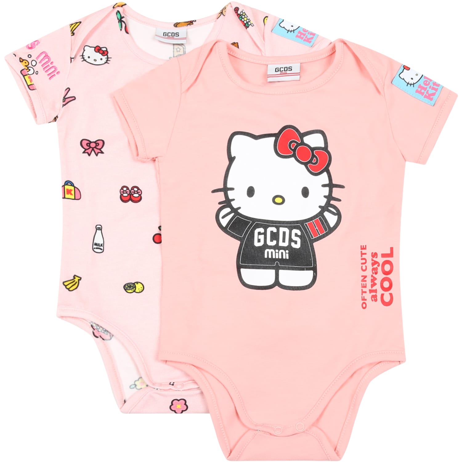 Gcds Mini Pink Set For Baby Girl With Hello Kitty