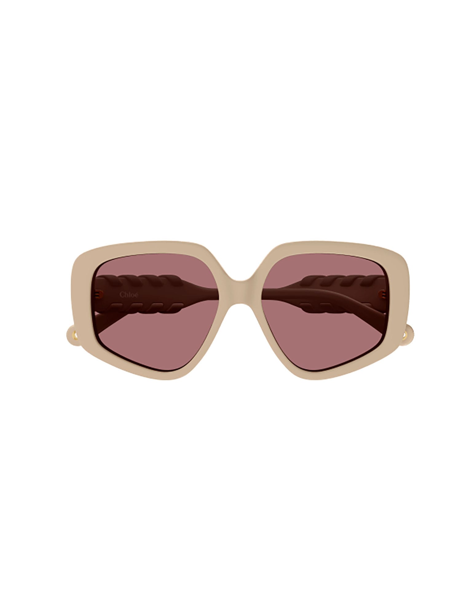 Chloé Ch0210s Sunglasses In Ivory Ivory Red