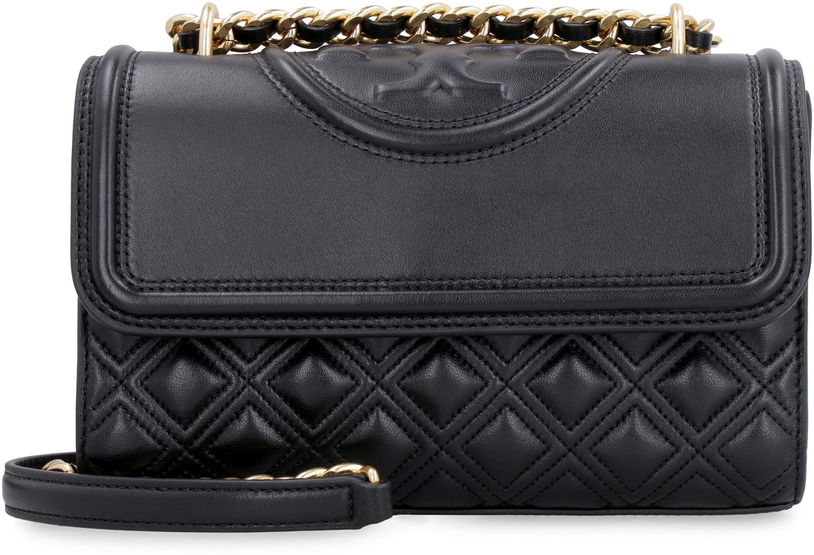 TORY BURCH FLEMING QUILTED LEATHER SHOULDER BAG 