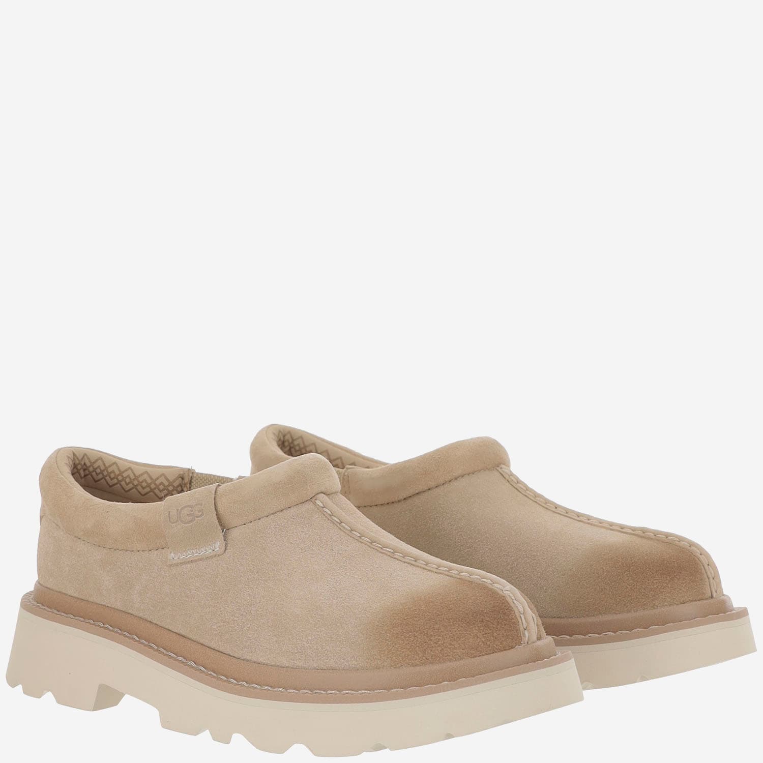 Ugg Slip On Tasman Lug Beige In Marrone Chiaro