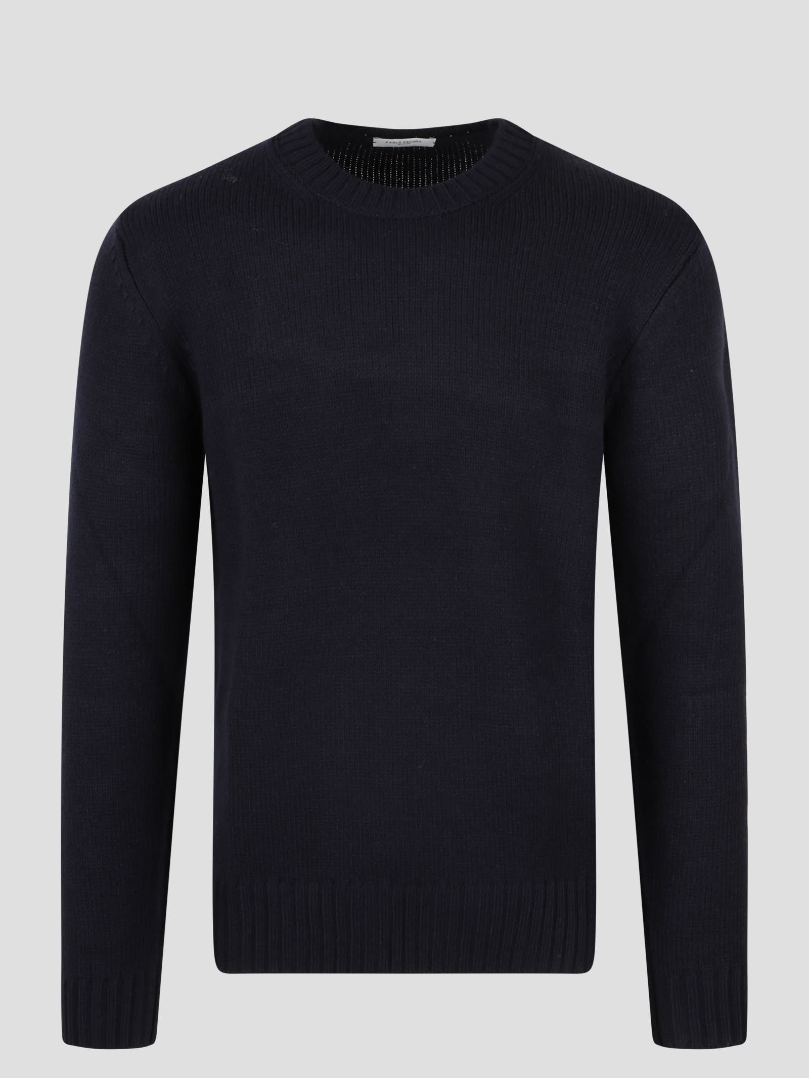 Shop Paolo Pecora Crewneck Sweater In Blue