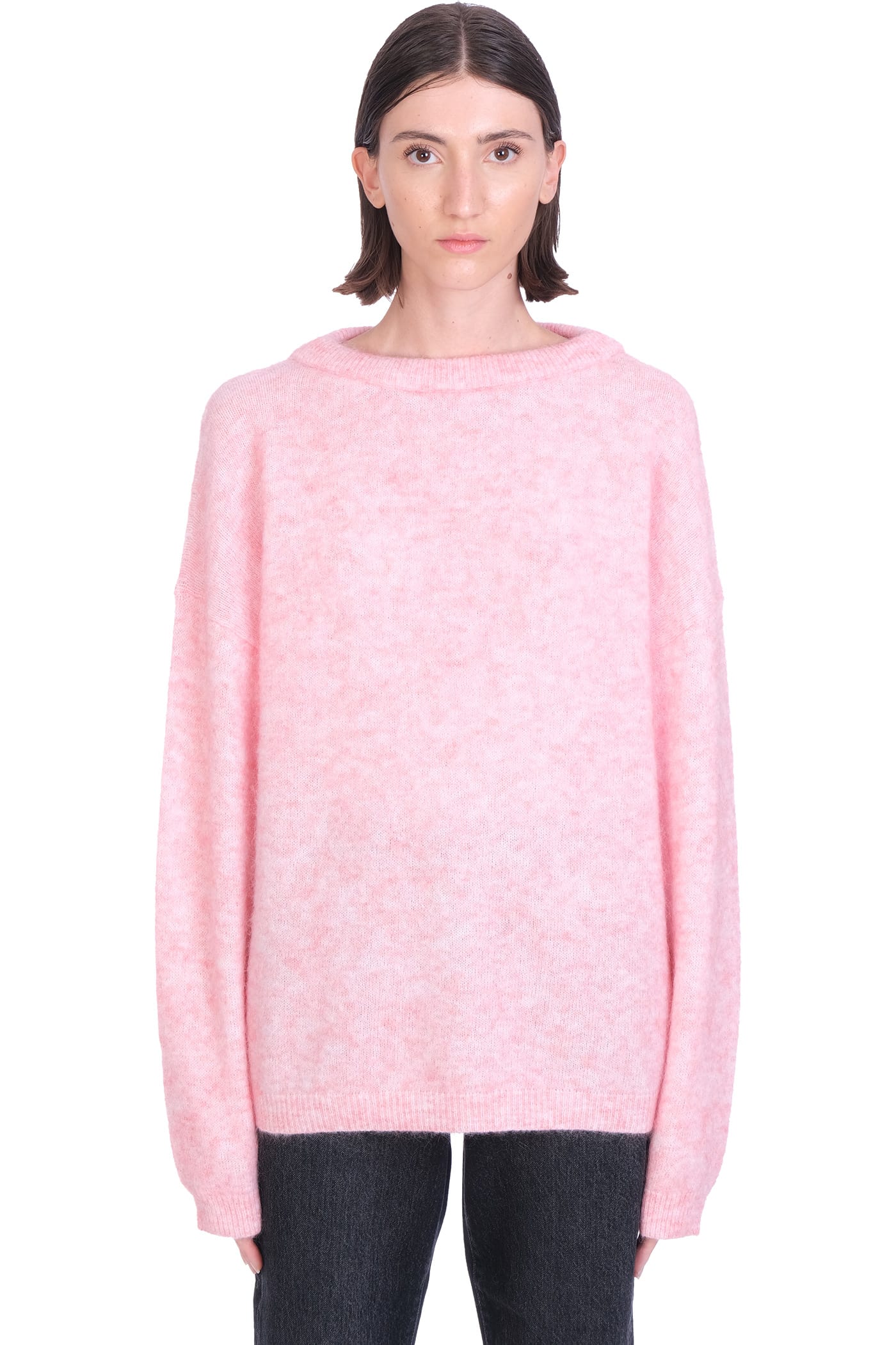 Acne Studios Knitwear In Rose-pink Wool
