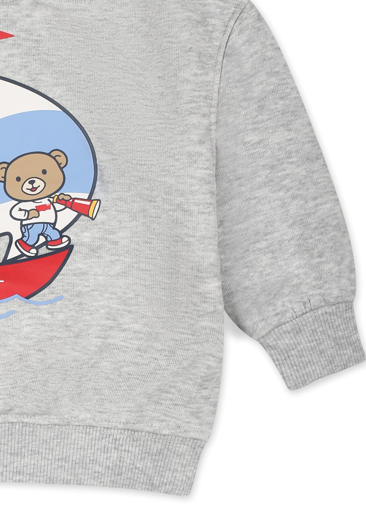 Shop Levi's Grey Sweatshirt For Baby Boy With Bear