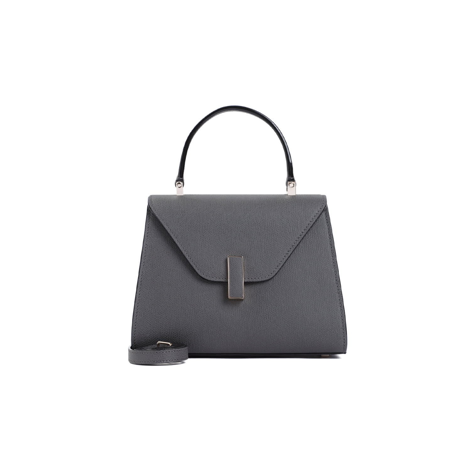 Shop Valextra Iside Top Handle Mini Bag In Gf Fumo Di Londra