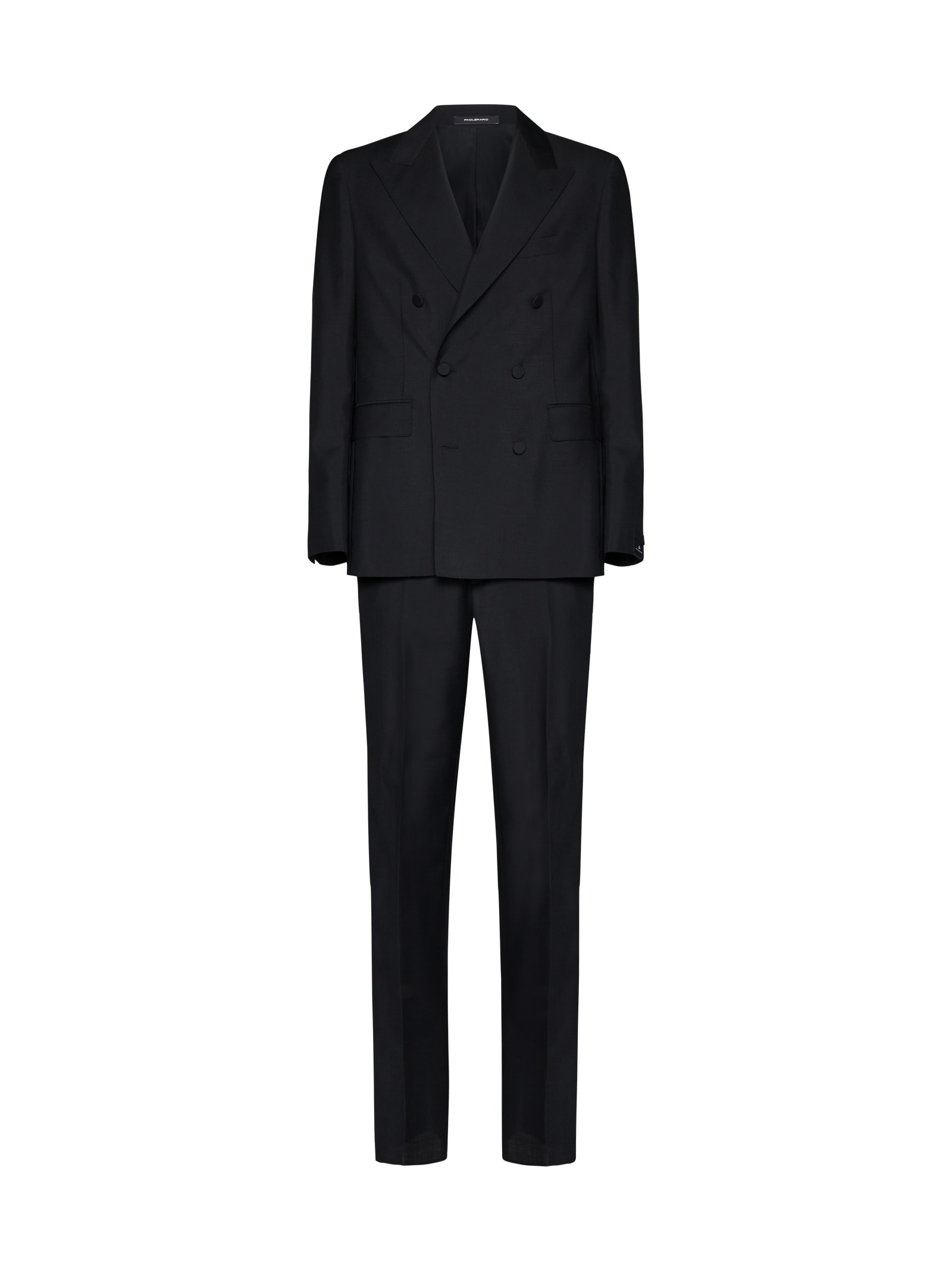 Shop Tagliatore Suit In Black