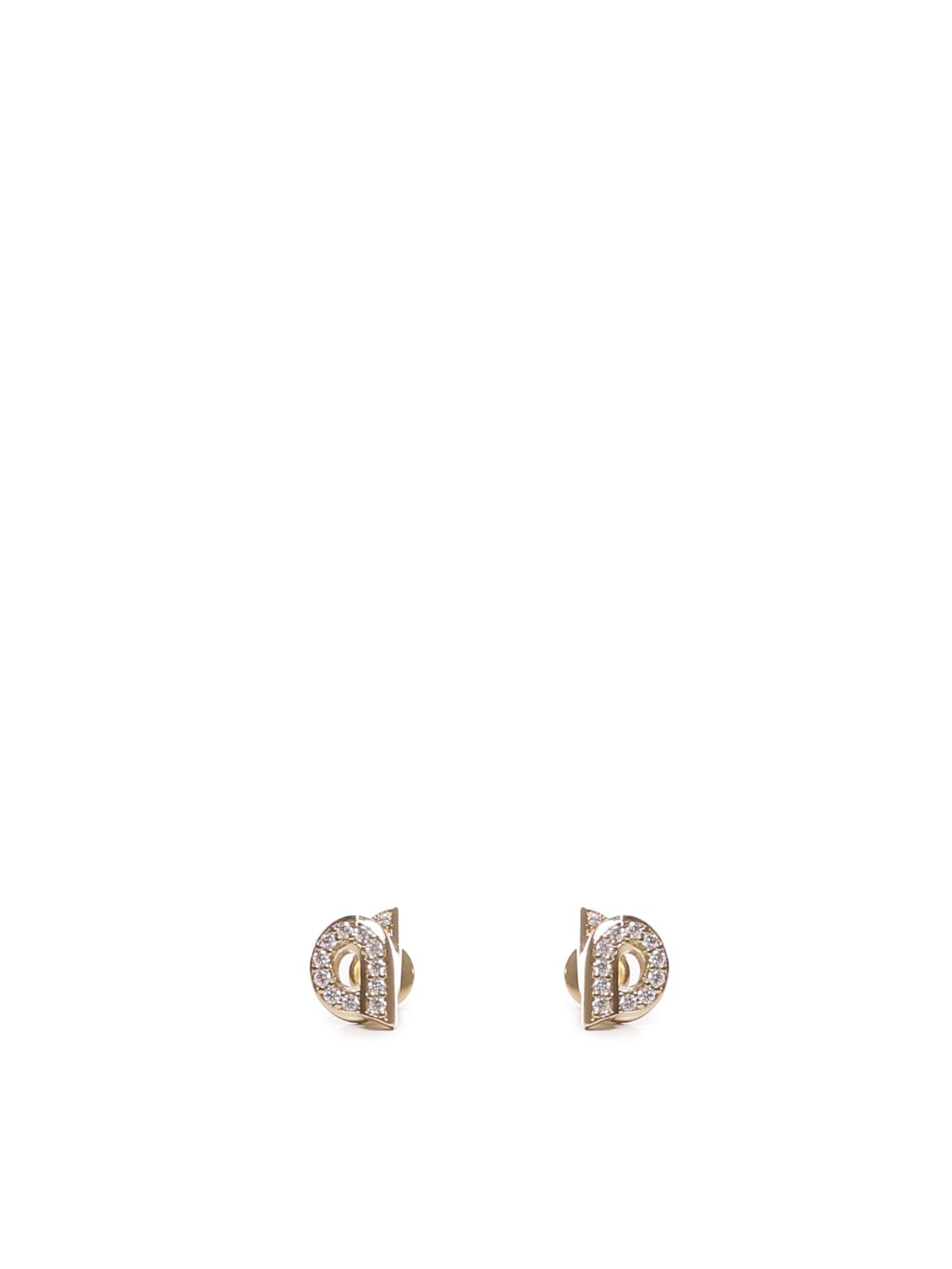 Gancini Earrings With Rhinestones