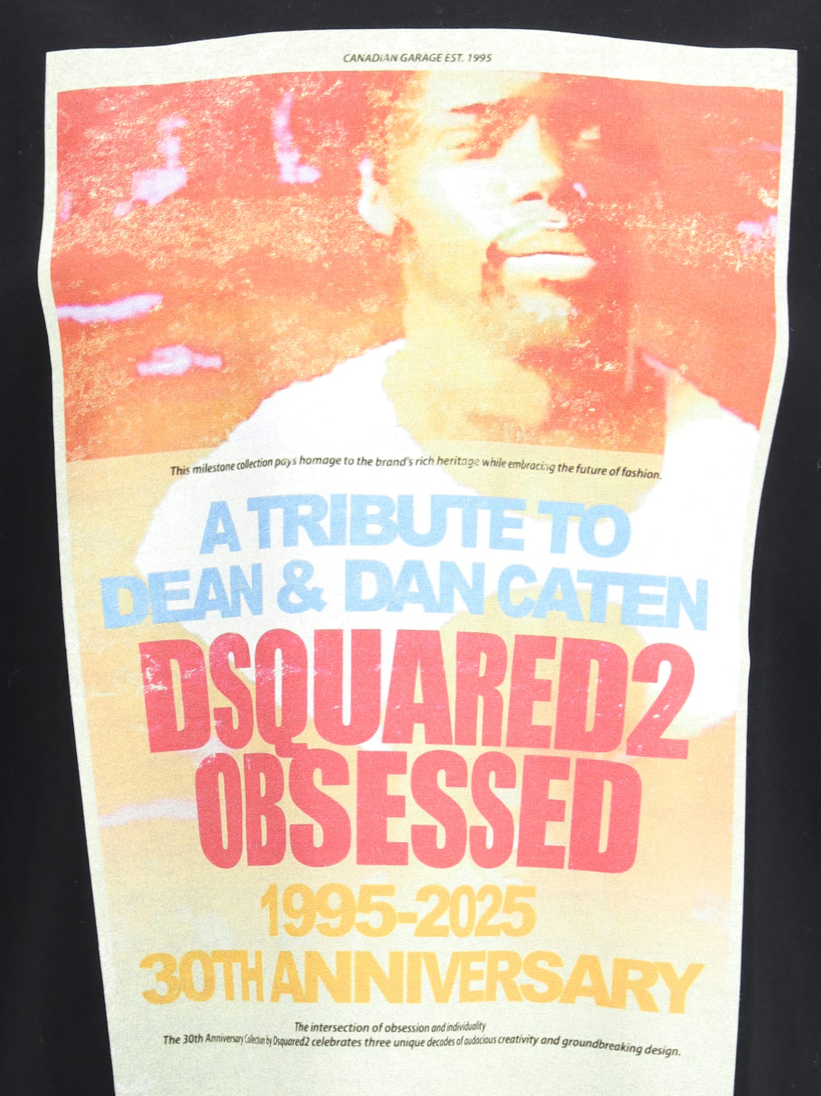 Dsquared2 Graphic-print T-shirt In Black
