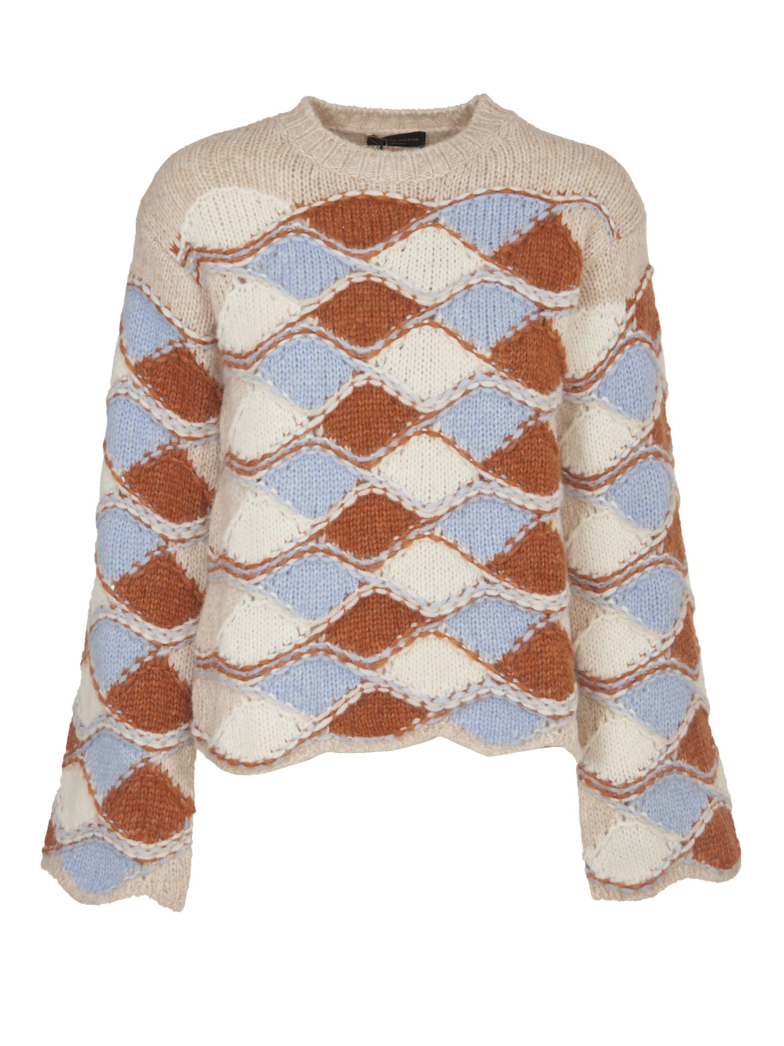 Roberto Collina Multicolor Jacquard Sweater