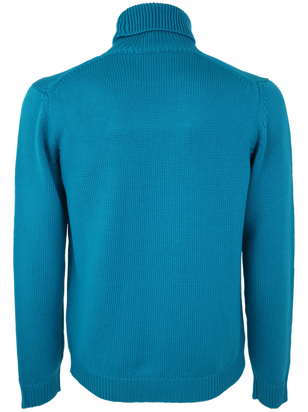 Shop Nuur Long Sleeve Turtle Neck Sweater In Turquoise