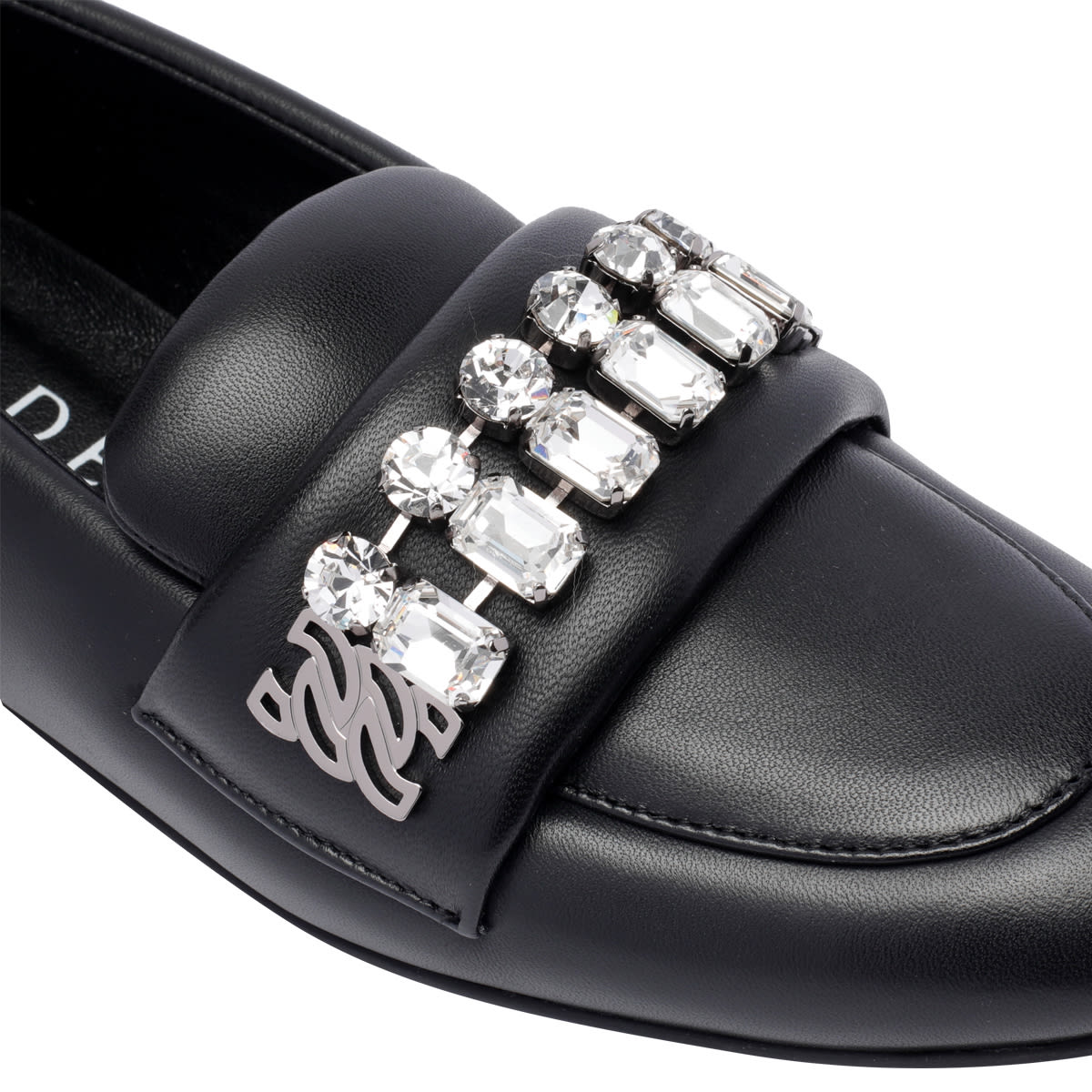 Shop Casadei Slippers In Black