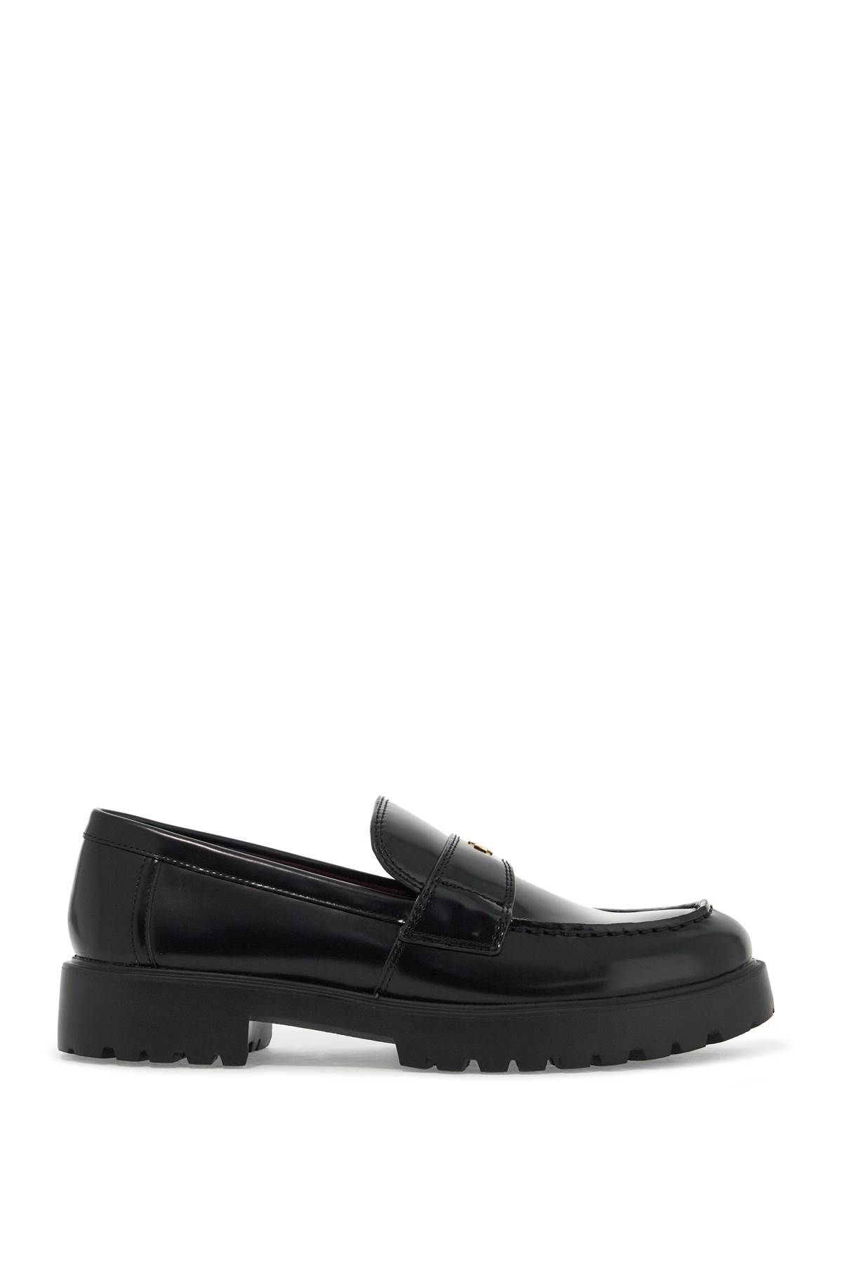 Shop Tory Burch Classic Leather Box Moccasins In Perfect Black (black)