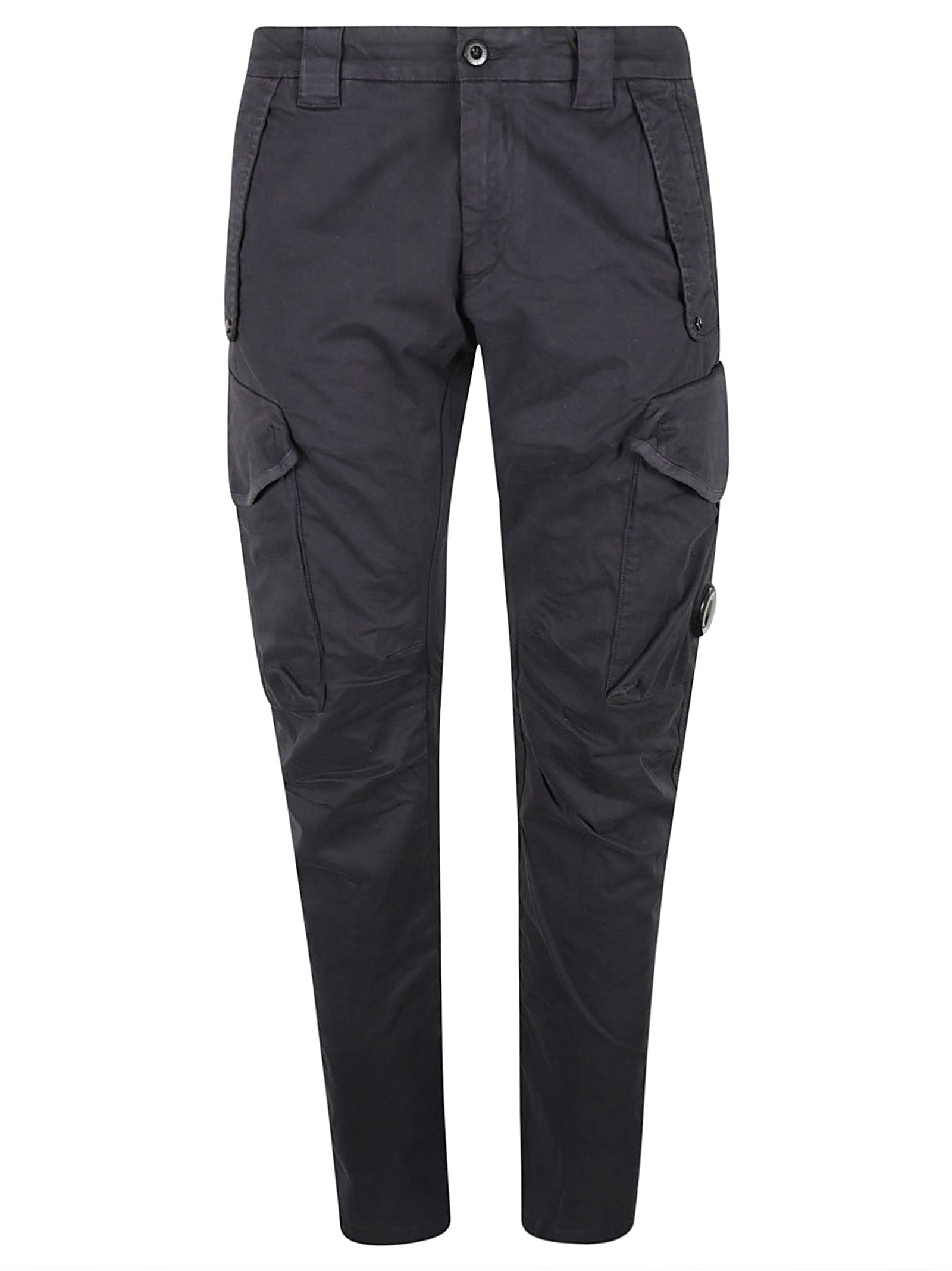 C. P. Company Cargo Pants In Black Cotton