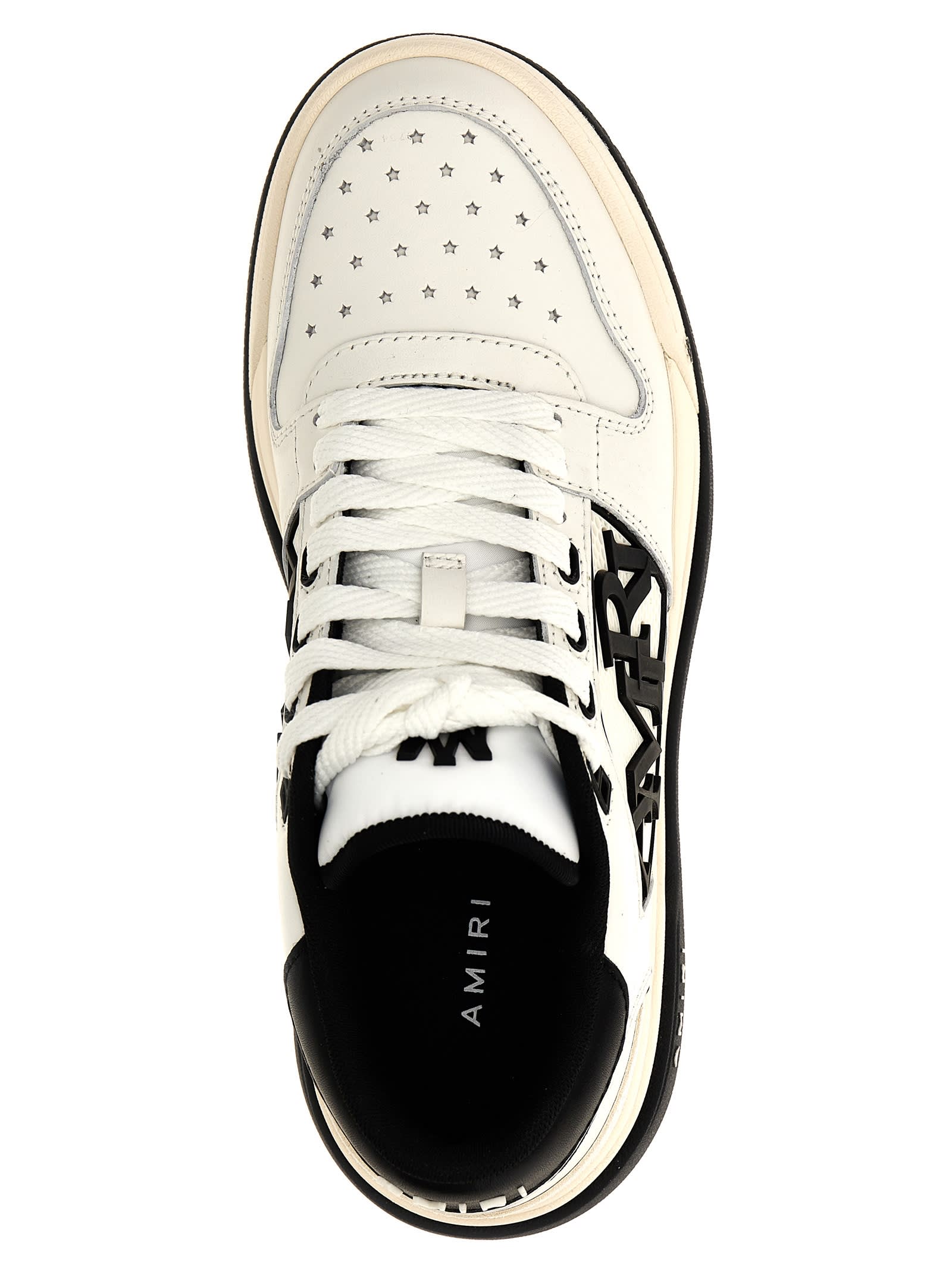 Shop Amiri Classic Low Sneakers In White/black