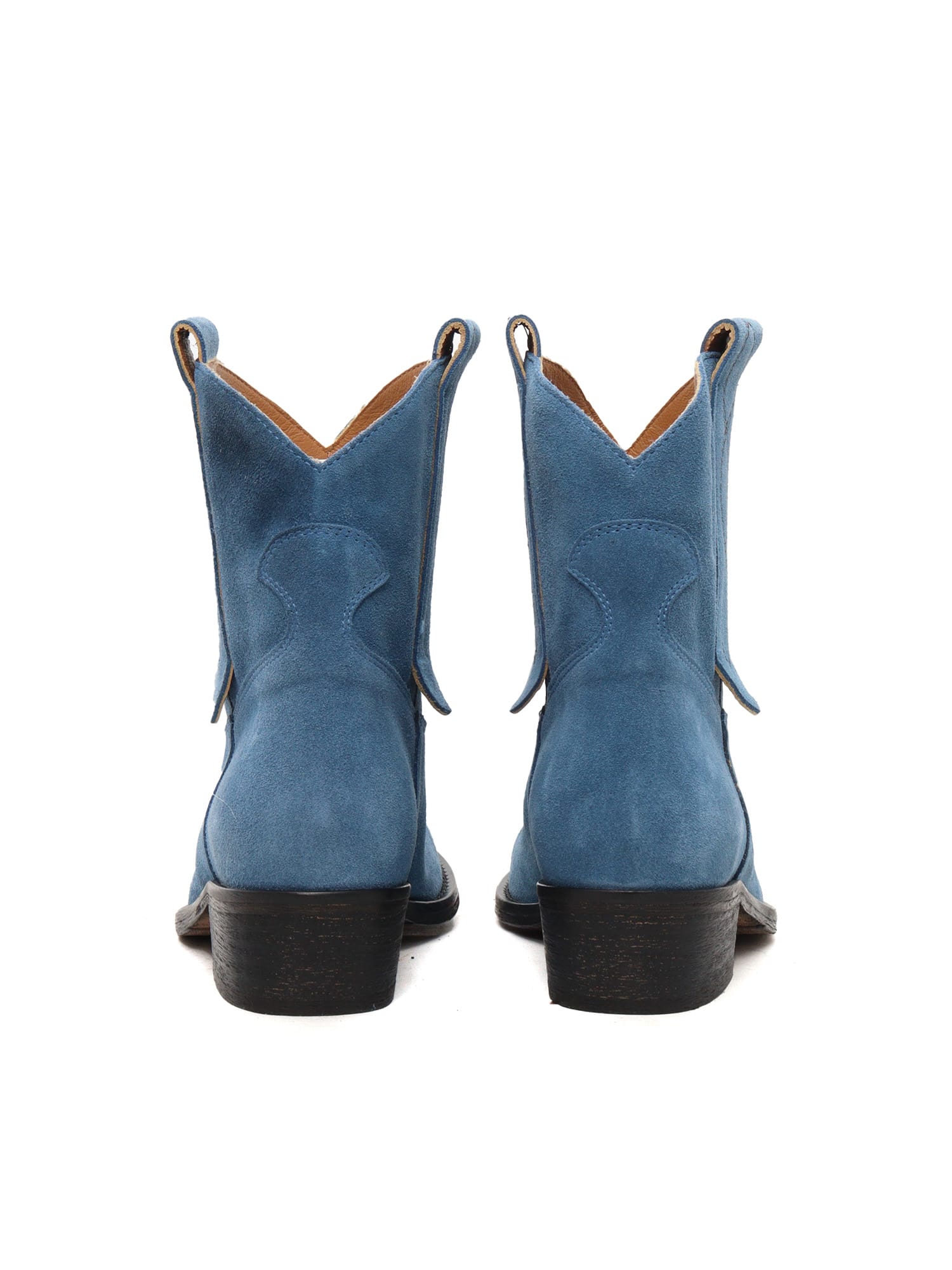 Shop Via Roma 15 Blue Long-eared Texan In Black