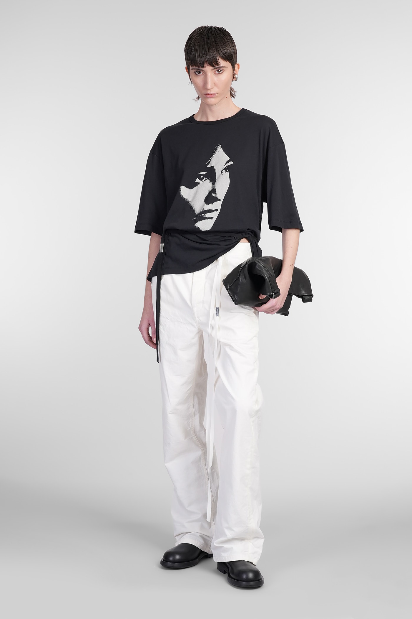 Ann Demeulemeester Aga Sunset Bleeding T-shirt In Black