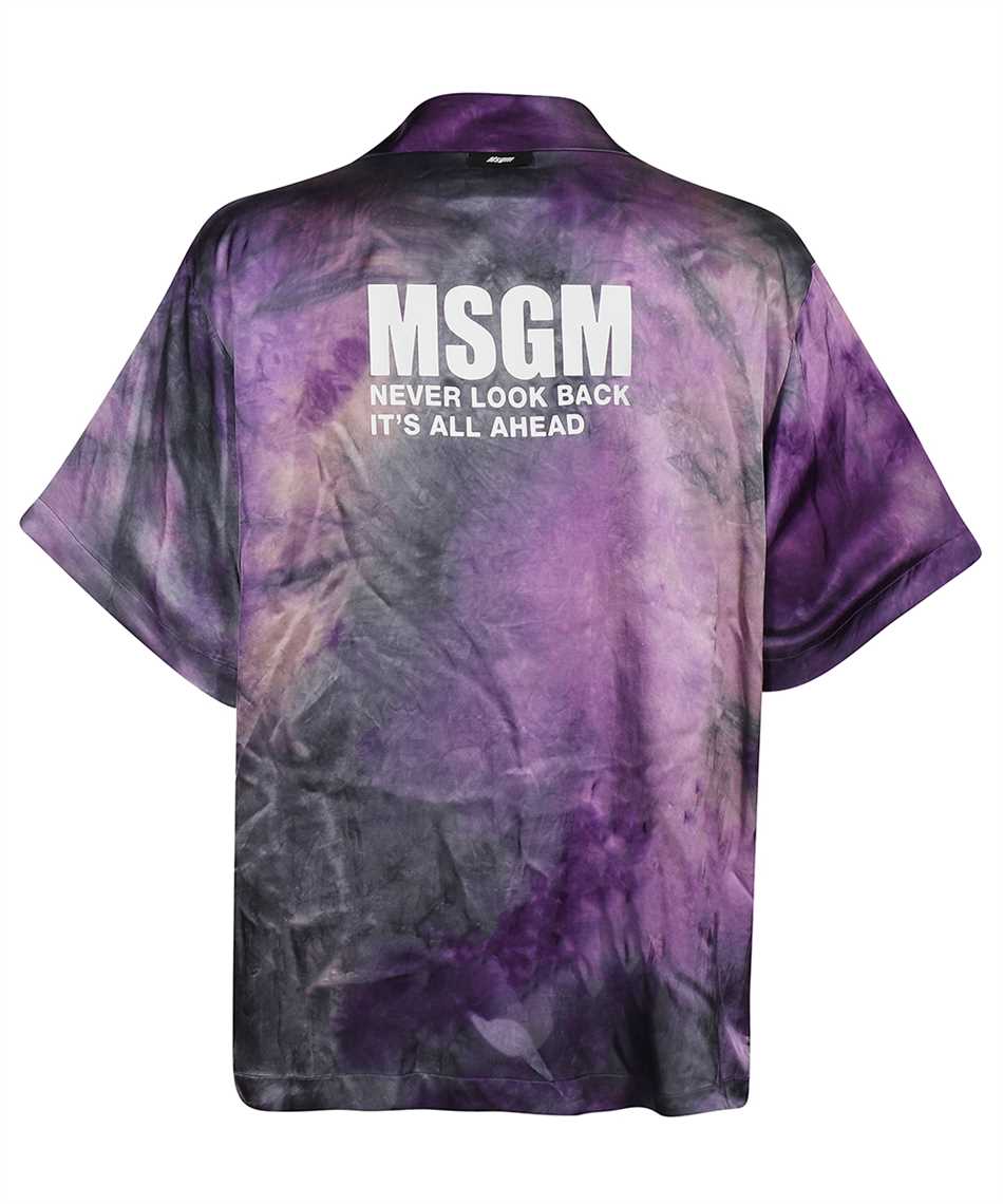 Msgm Viscose Shirt In Purple