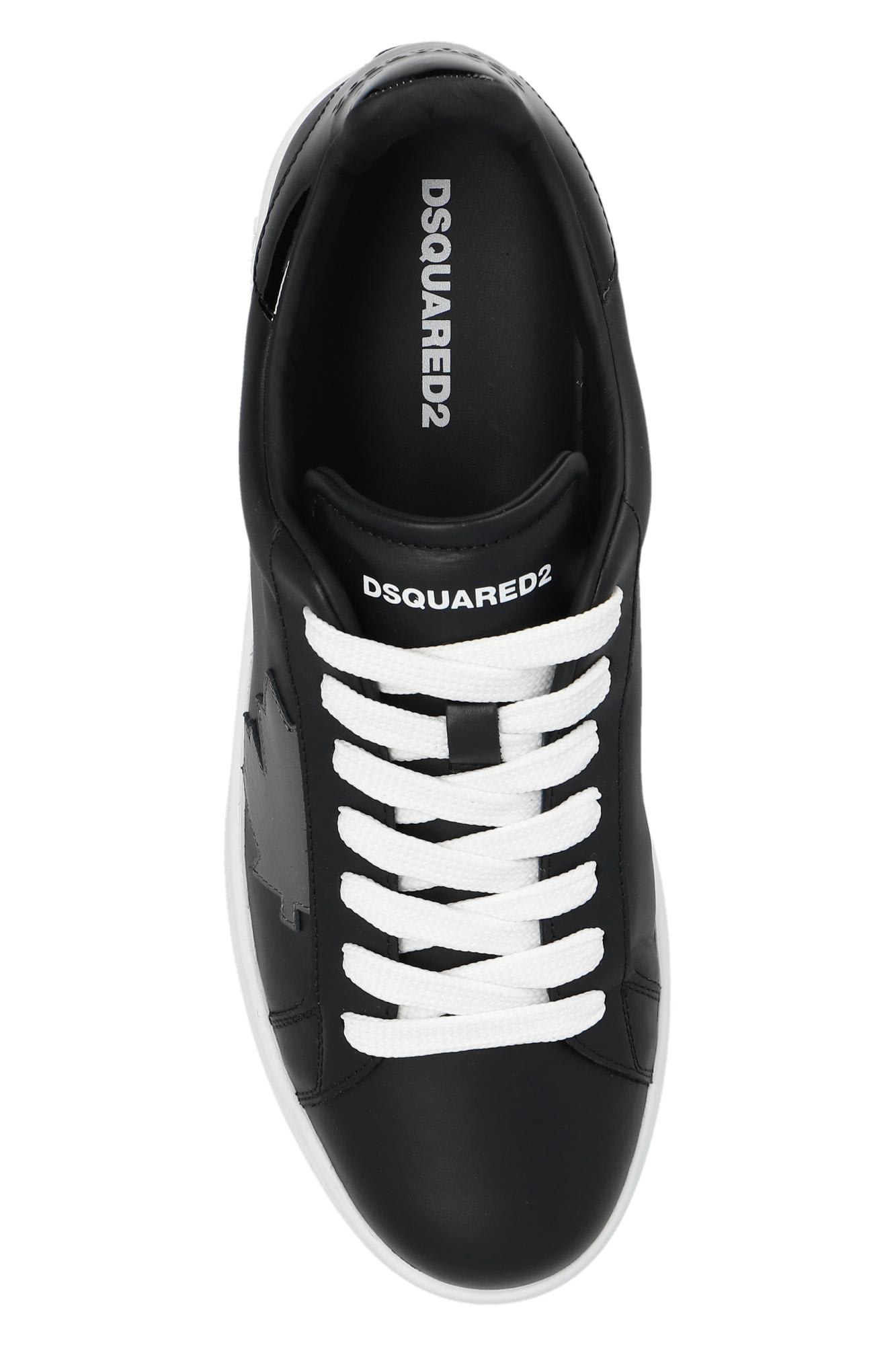 Shop Dsquared2 Boxer Sneakers In Black