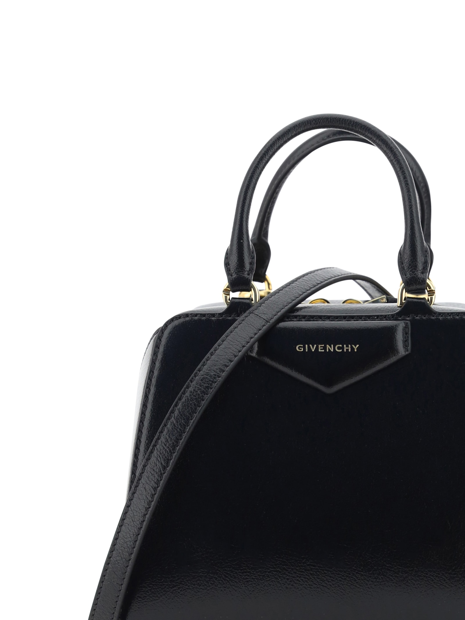 Shop Givenchy Antigona Cube Mini Handbag In Black