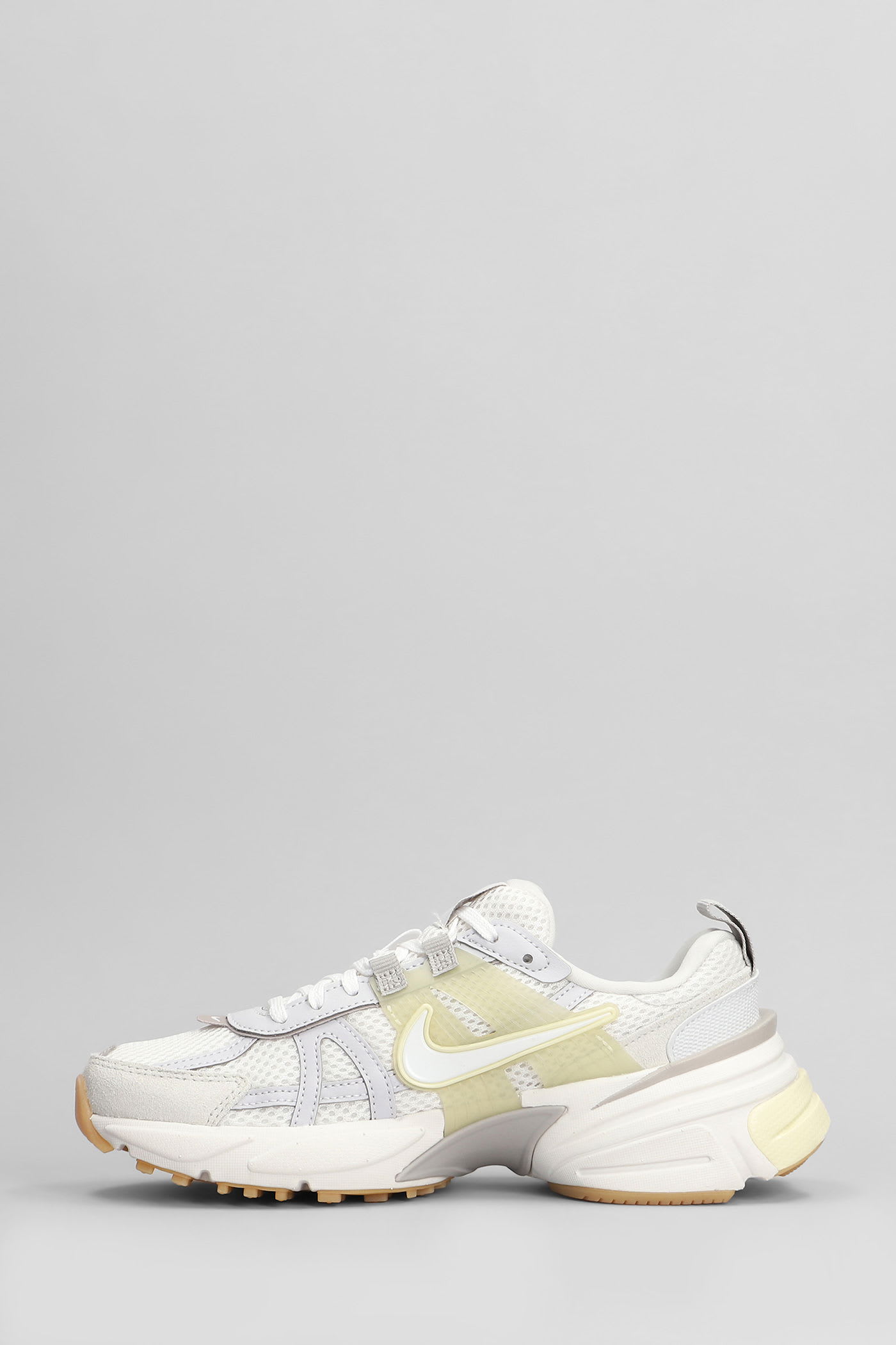 Nike V2k Run Sneakers In Grey Leather And Fabric In Multi