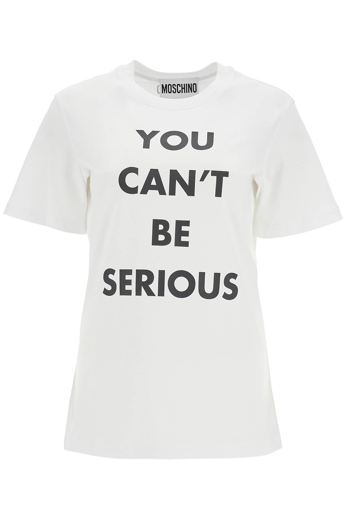 Shop Moschino Seriousness-defying In Bianco