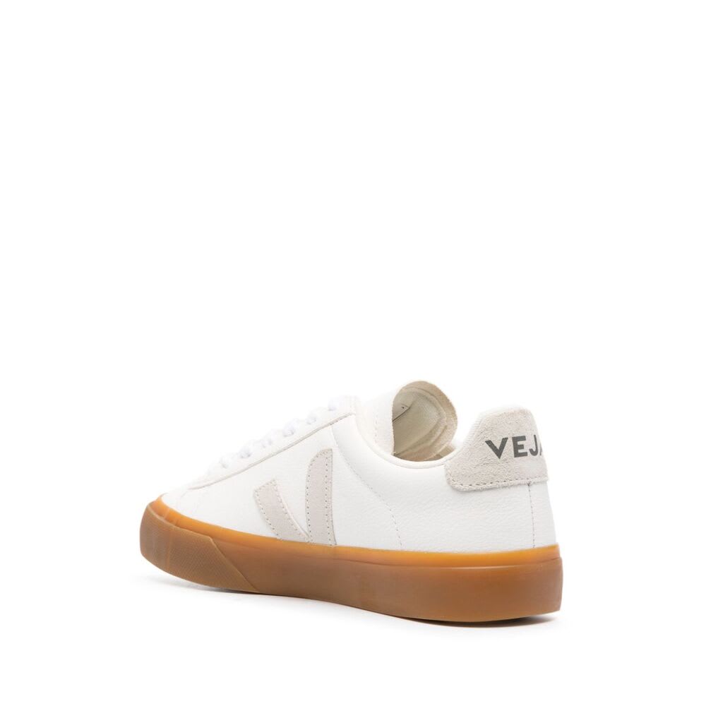 Veja Campo Chtomefree Leather Sneakers In White