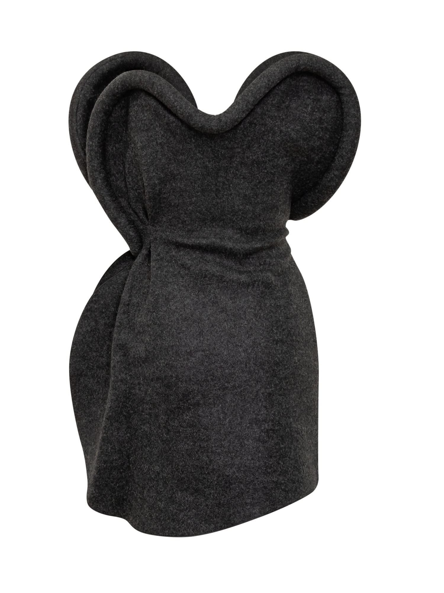 Shop Victoria Beckham Dress In Charcoal