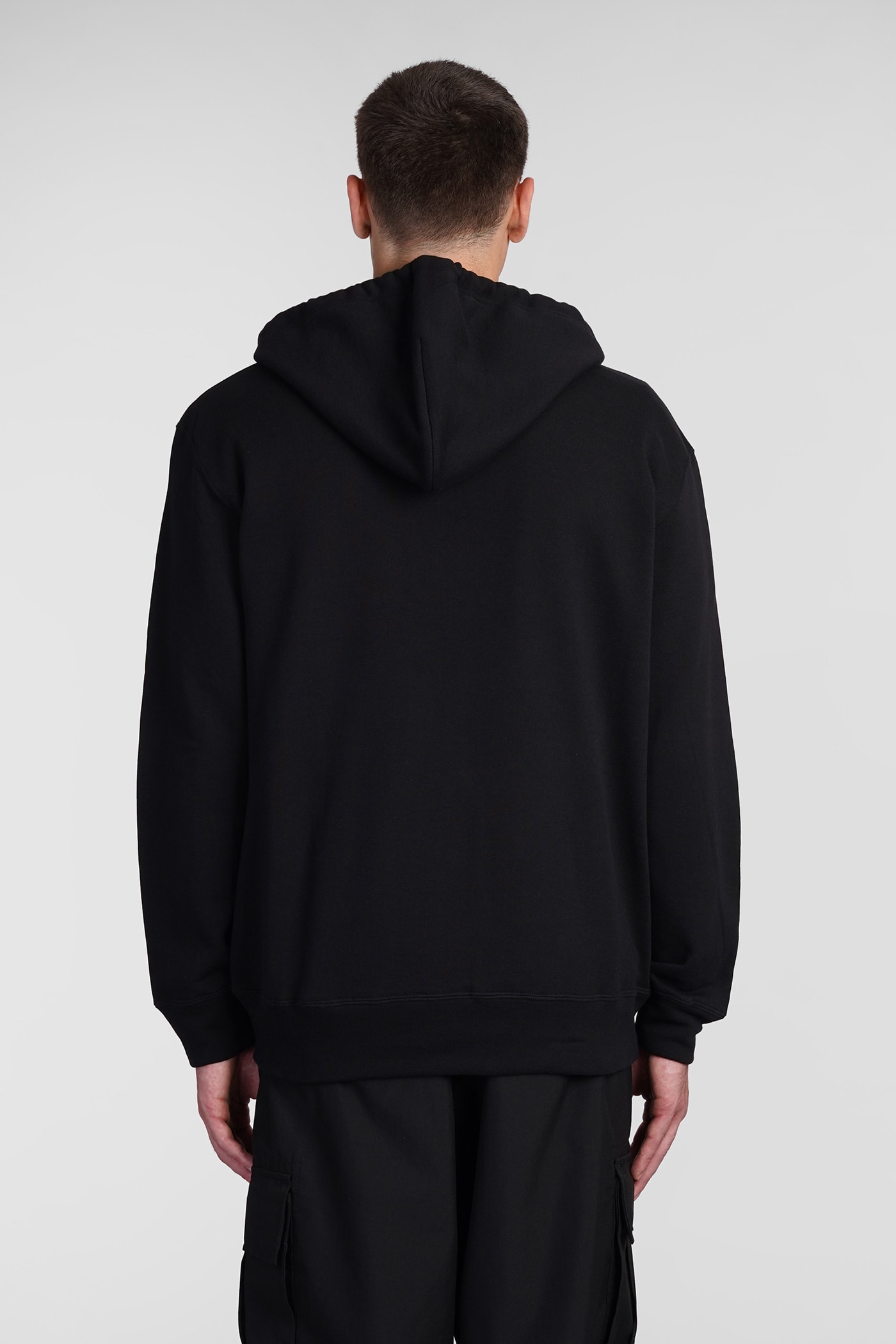 COMME DES GARÇONS PLAY SWEATSHIRT IN BLACK COTTON 