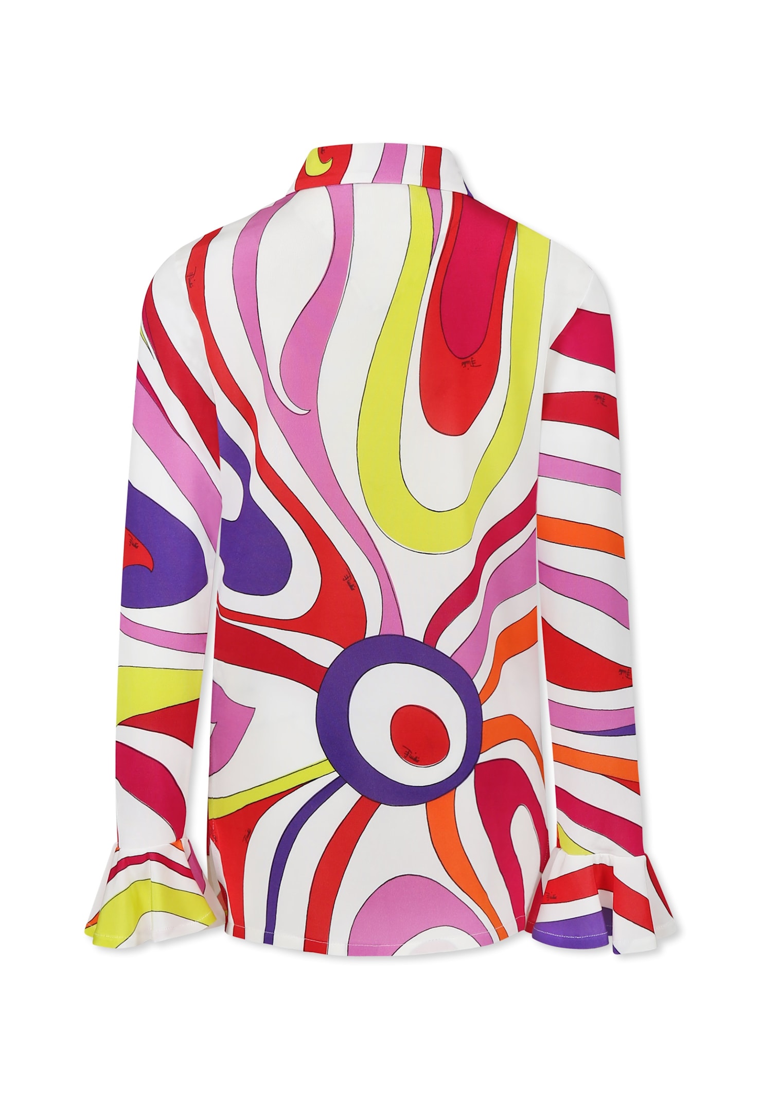 PUCCI MULTICOLOR SHIRT FOR GIRL WITH MARBLE PRINT