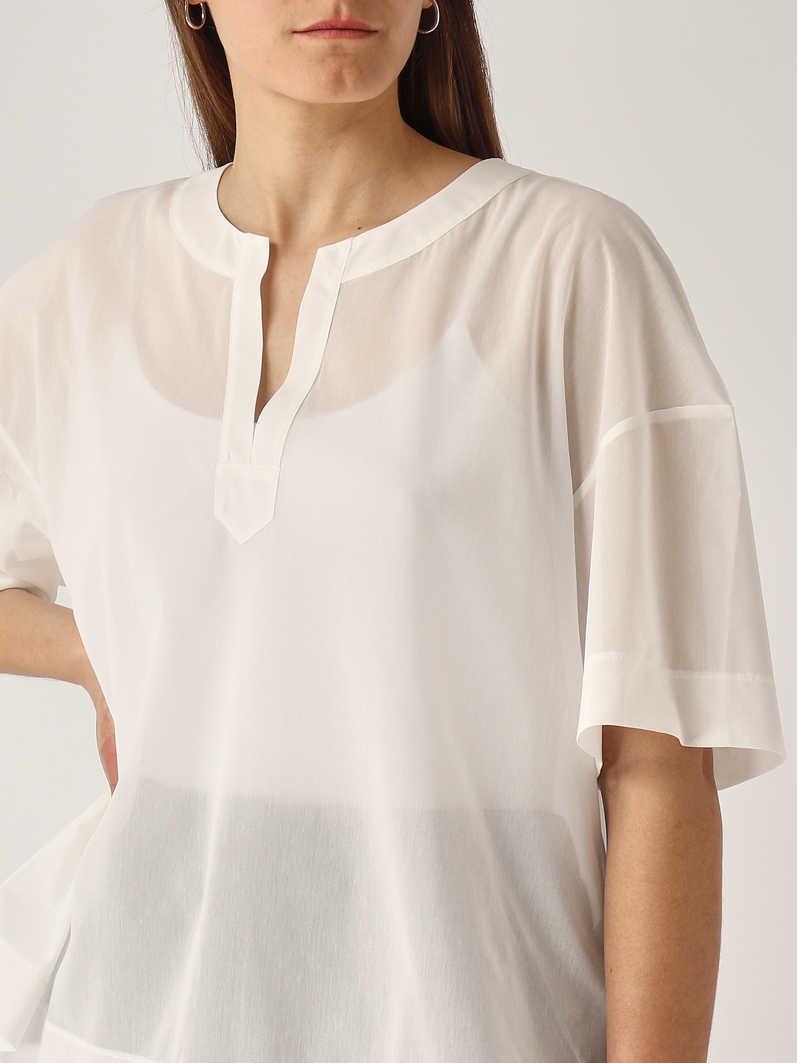 Max Mara Fidato Blouse In Bianco