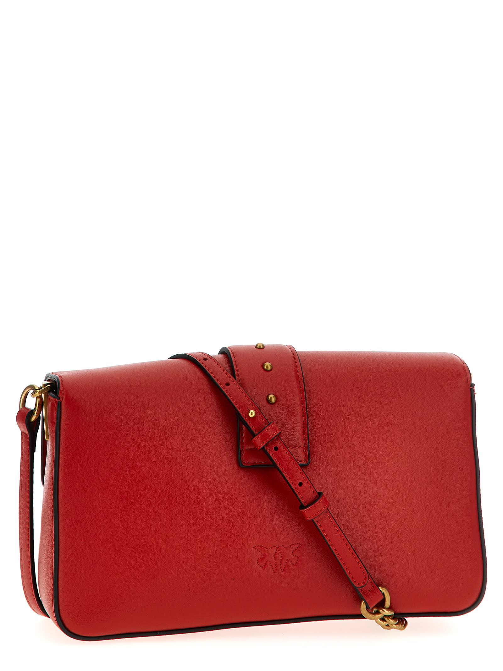 Pinko Love One Classic Crossbody Bag In Red