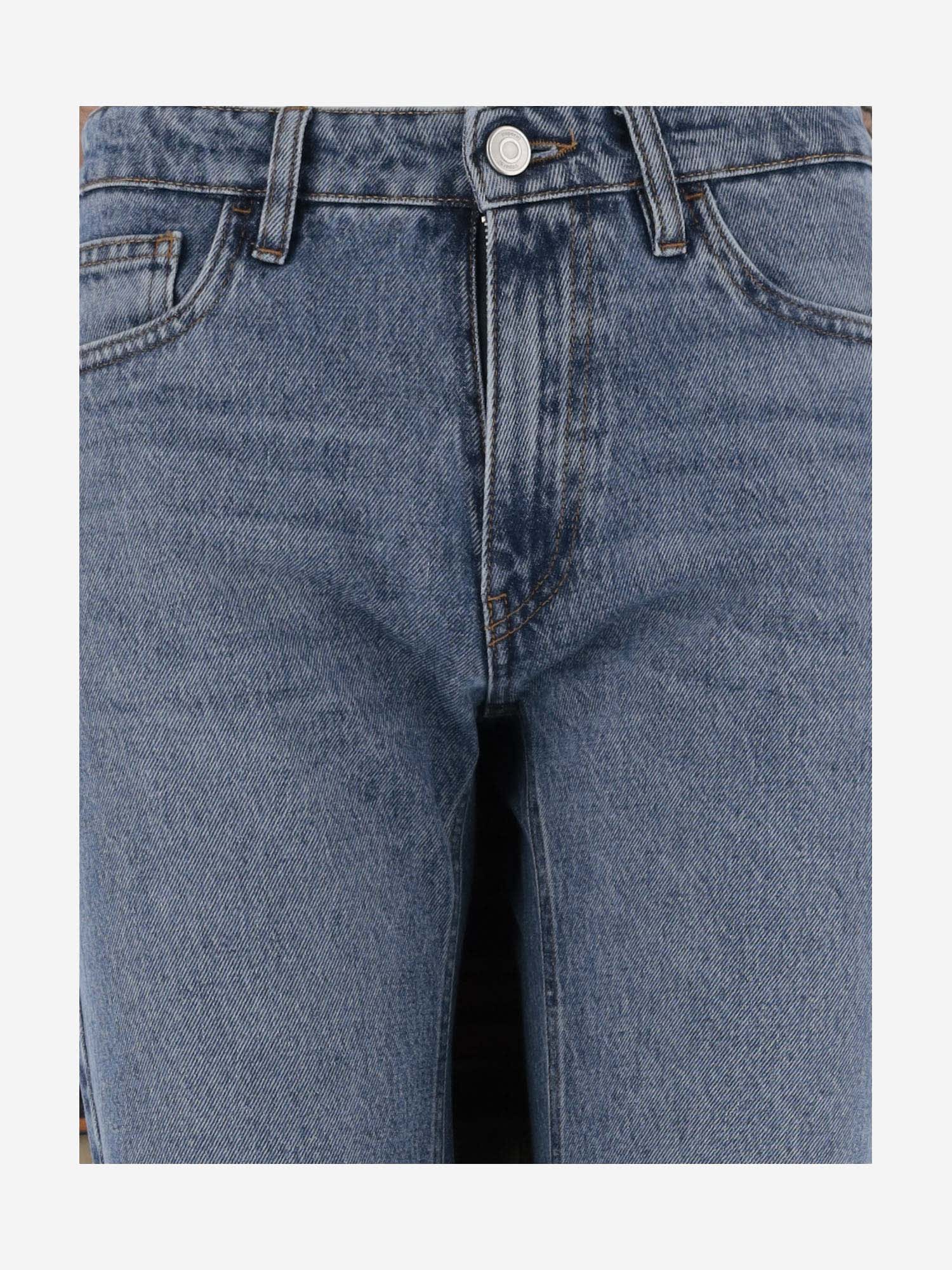 Shop Coperni Flared Jeans Made Of Cotton Denim In Blue