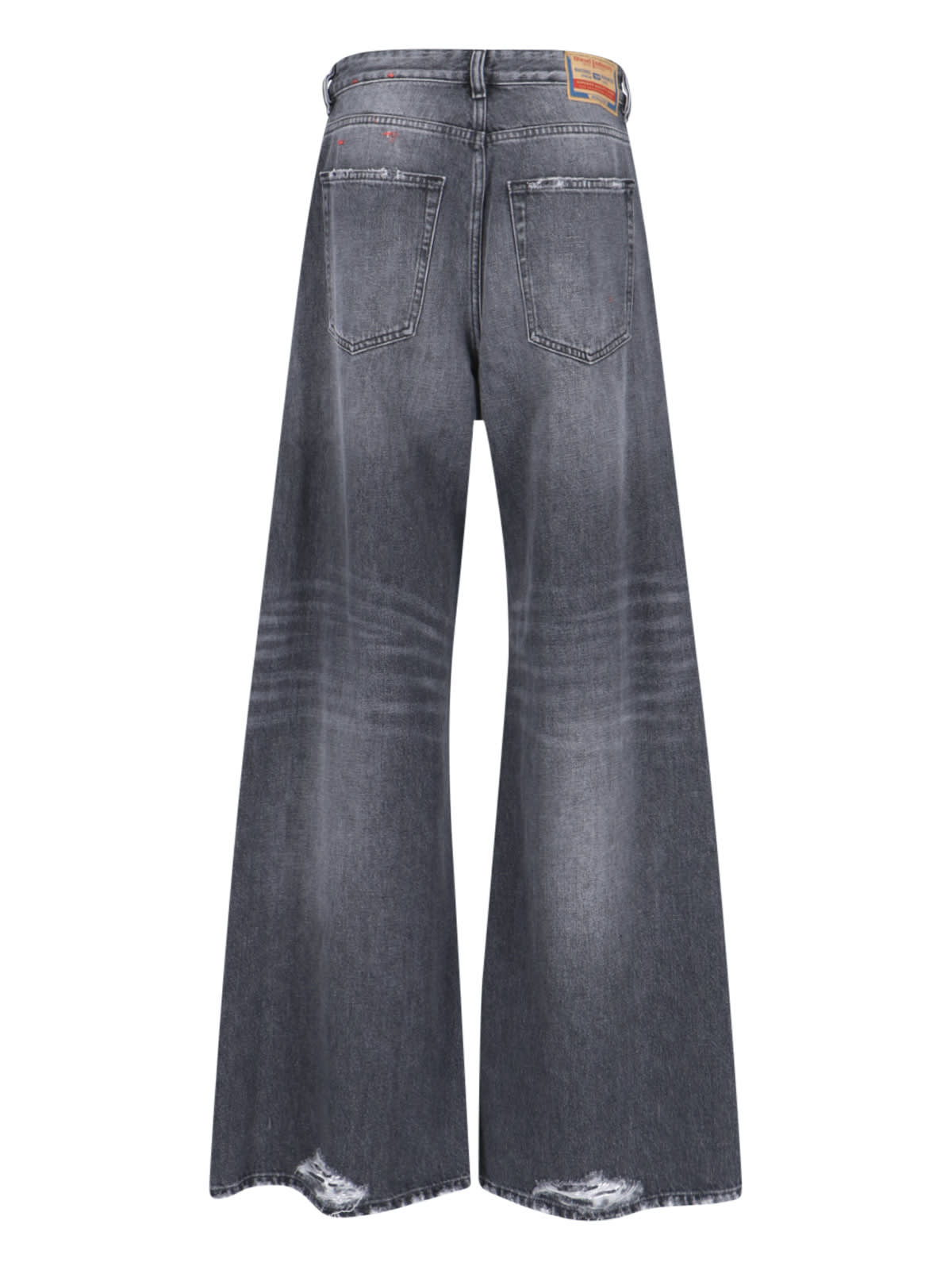 Shop Diesel 1996 D-sire 007x4 Palazzo Jeans In Black