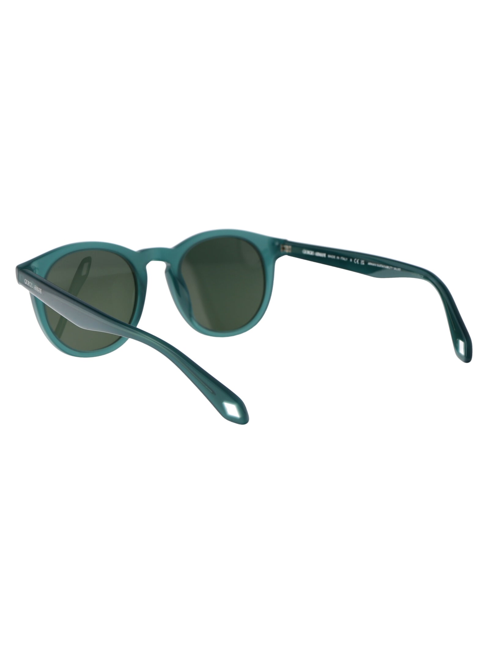 Shop Giorgio Armani 0ar8192 Sunglasses In 604431 Opaline Green