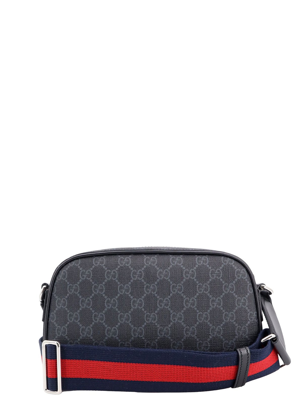 Shop Gucci Gg Supreme Zipped Messenger Bag In Black