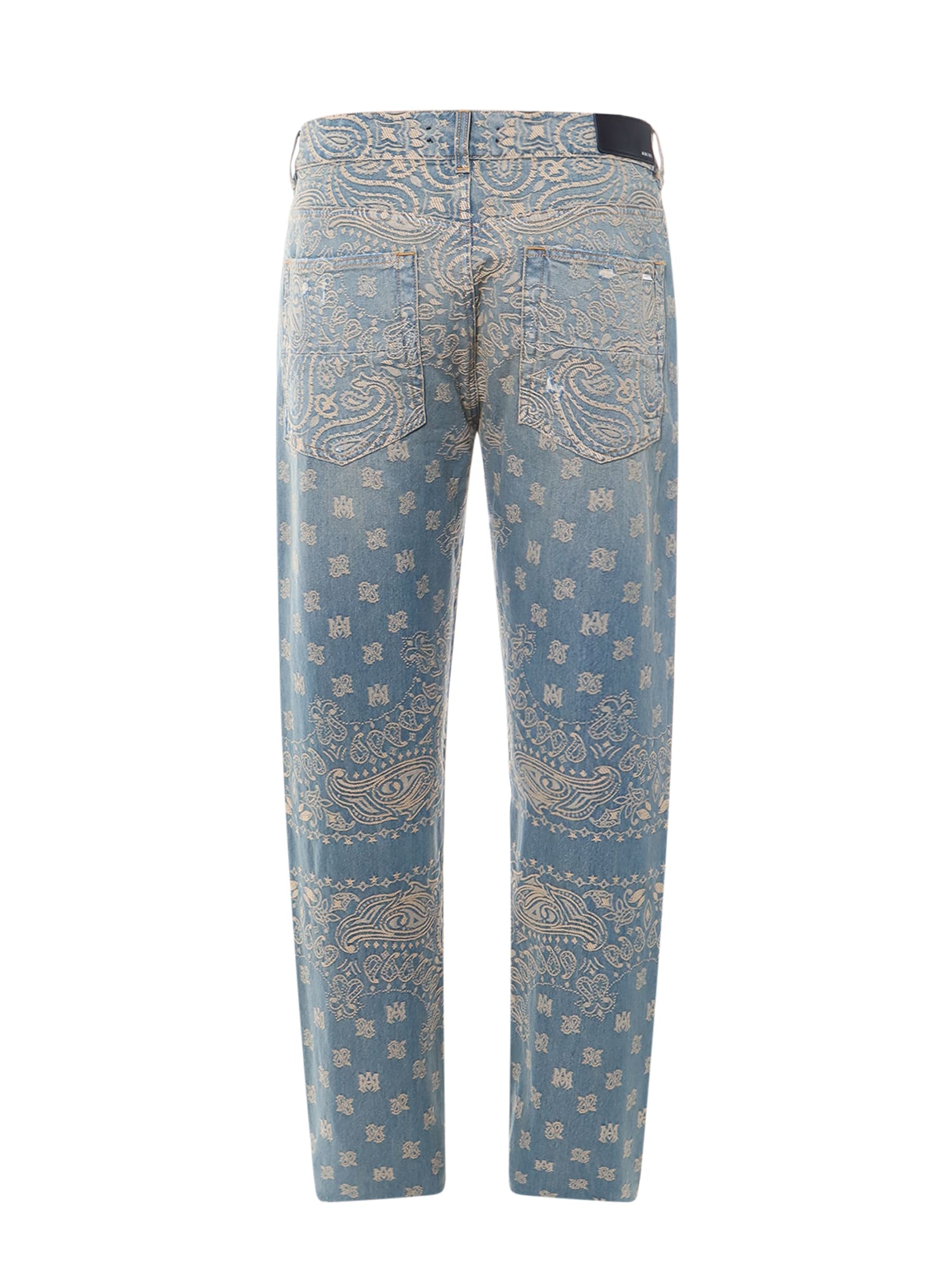 Shop Amiri Bandana Jeans In Blue