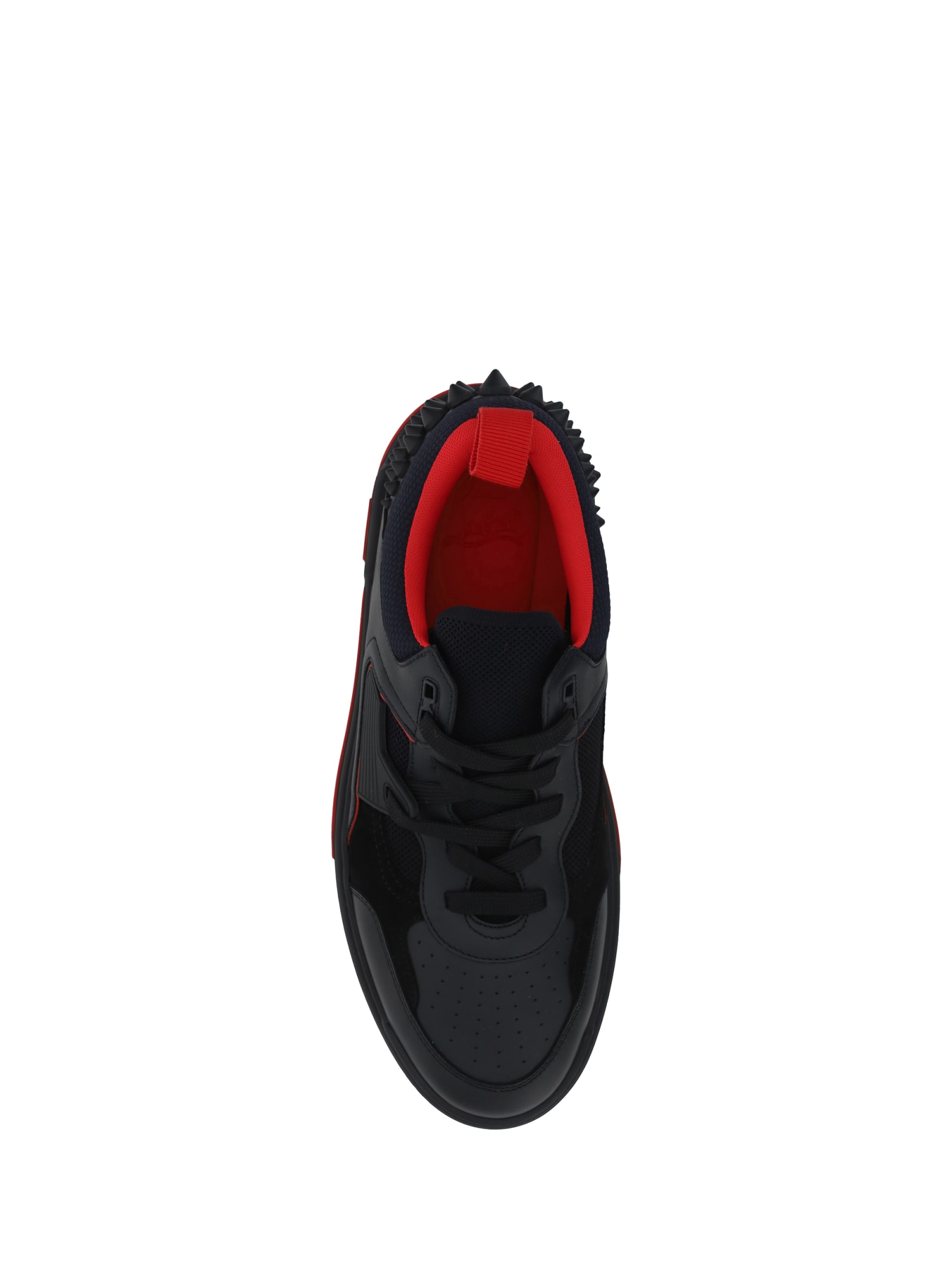 Shop Christian Louboutin Astroloubi Sneakers In Black/loubi