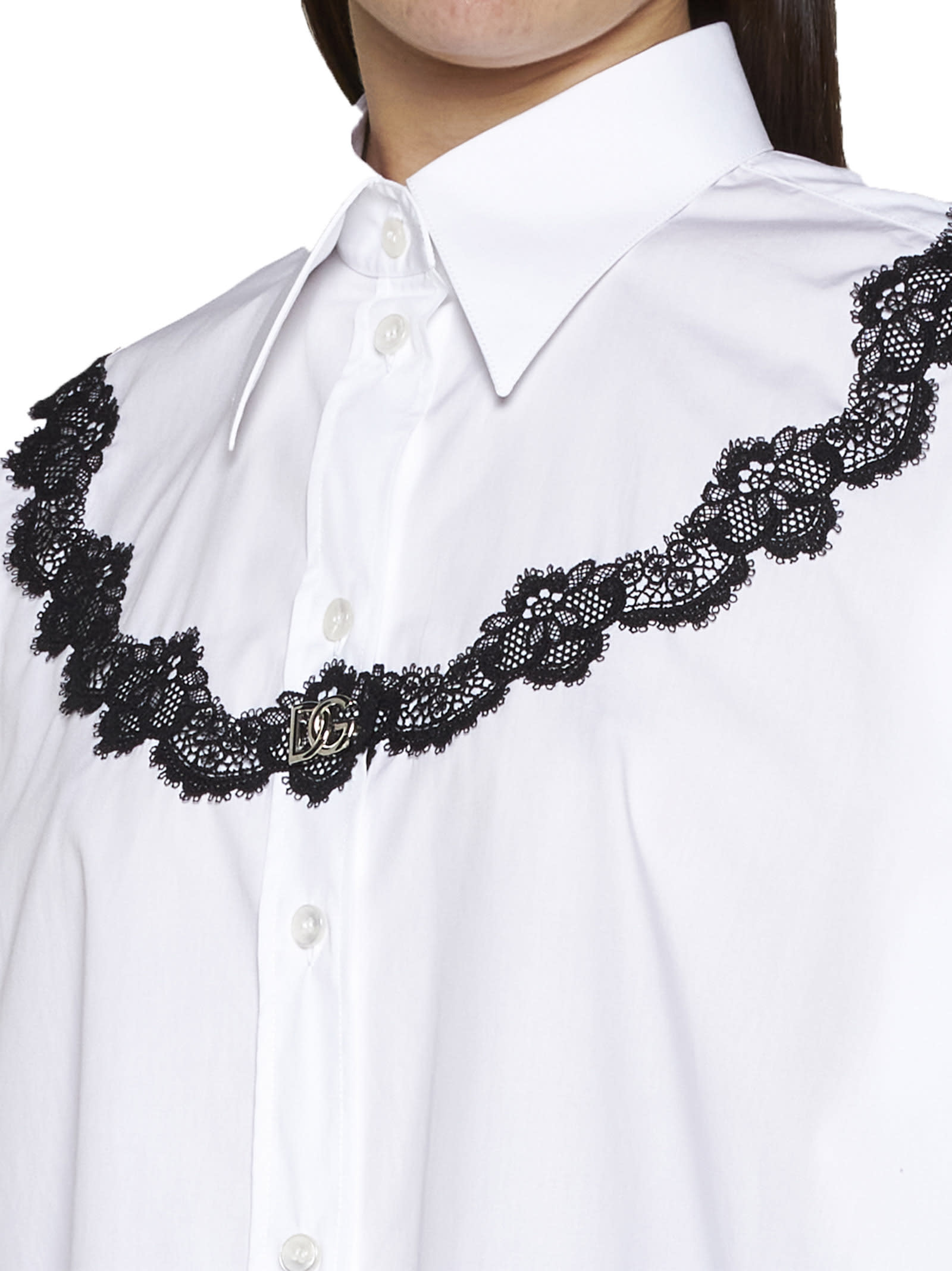 Dolce & Gabbana Shirt In Bianco Ottico