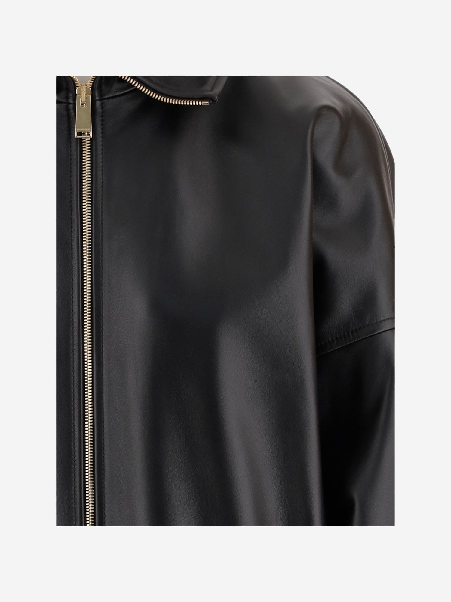 Darkpark Celine Aviator Jacket In Nappa Leather In Black