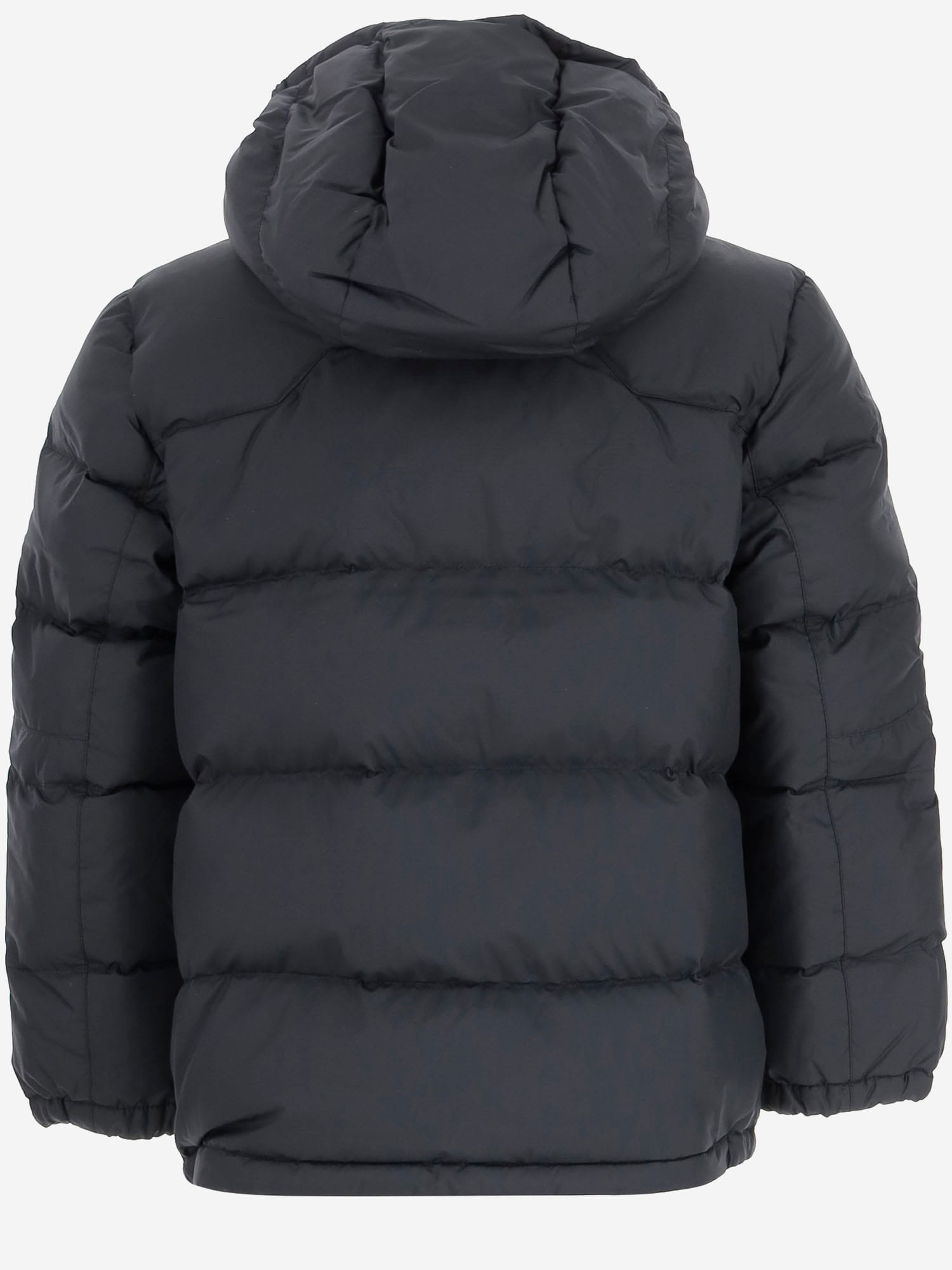 Polo Ralph Lauren Padded Down Jacket With Logo In Black