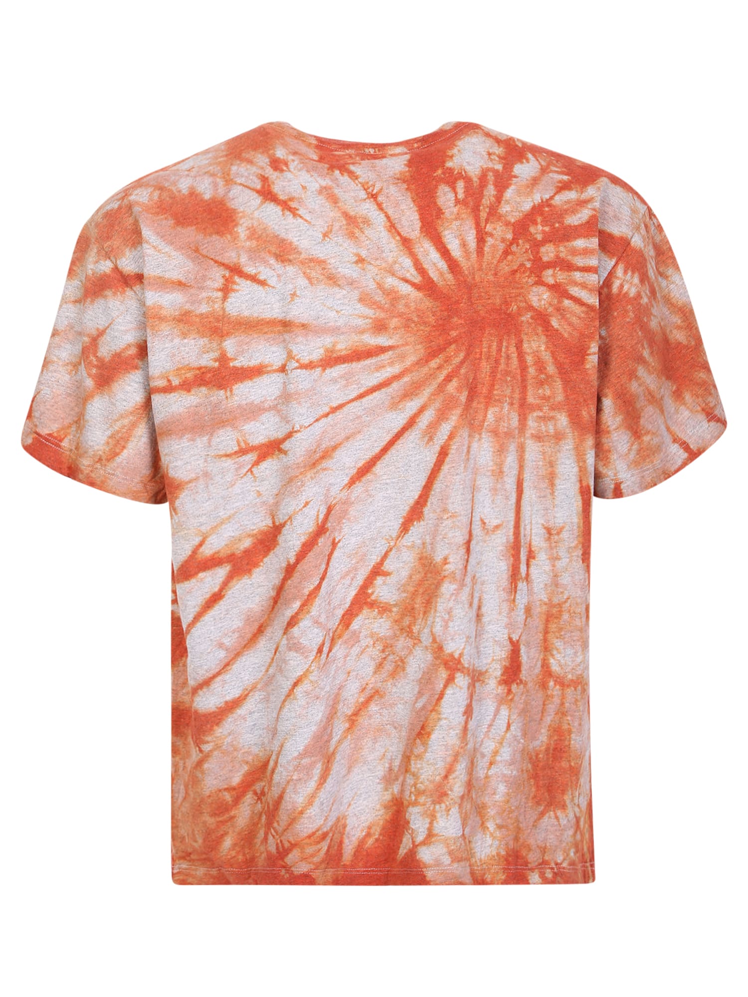Shop Aries Temple Tie Dye T-shirt In Orange