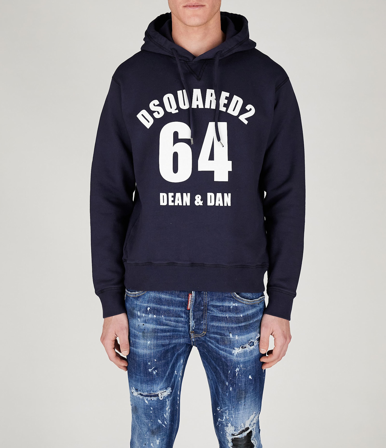 Shop Dsquared2 Sweatshirt In Navy Blue