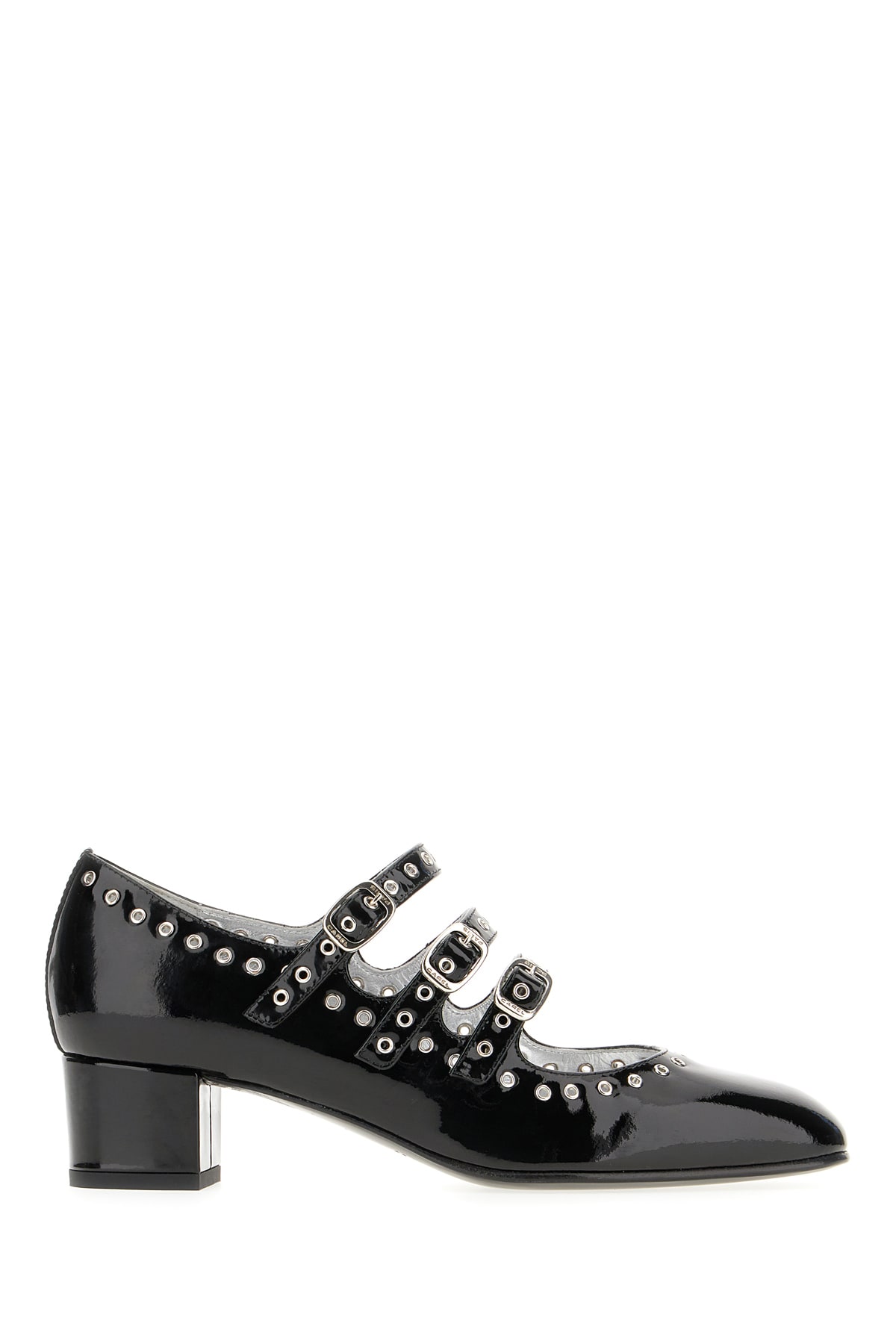 Black Leather Camden Pumps