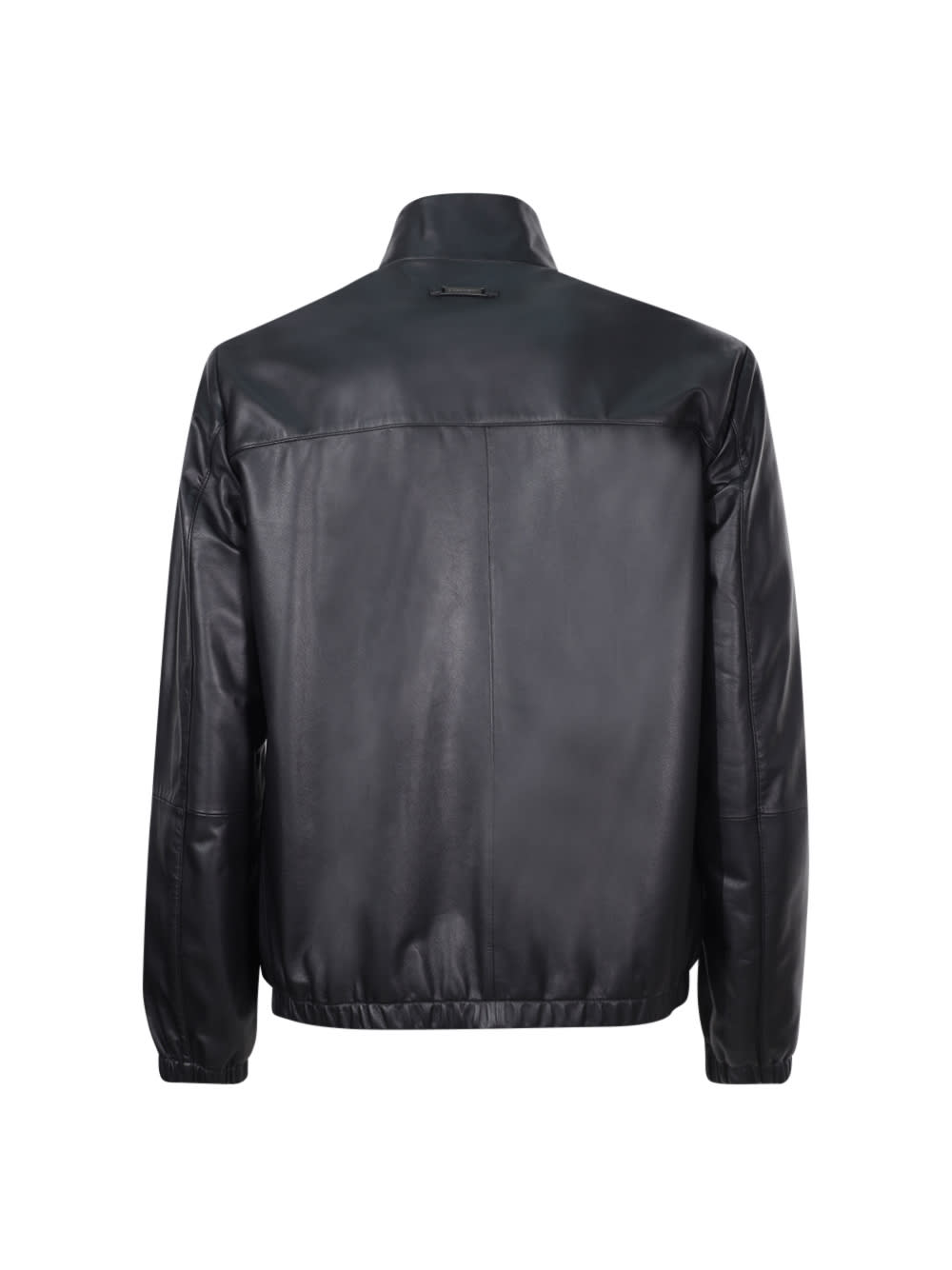 Shop Emporio Armani Full Zip Blouson In Black