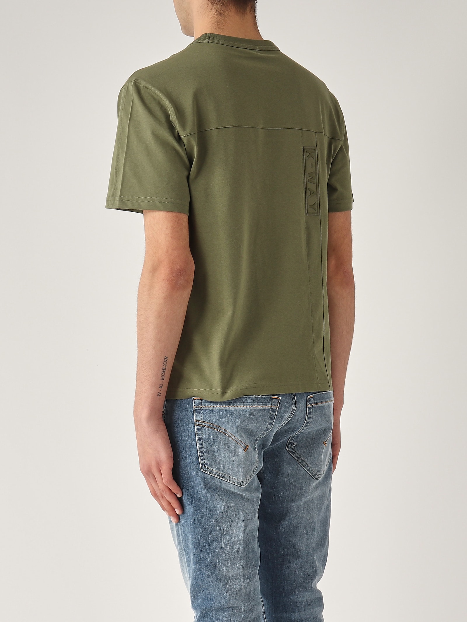 K-way Fantome Double Label T-shirt In Green