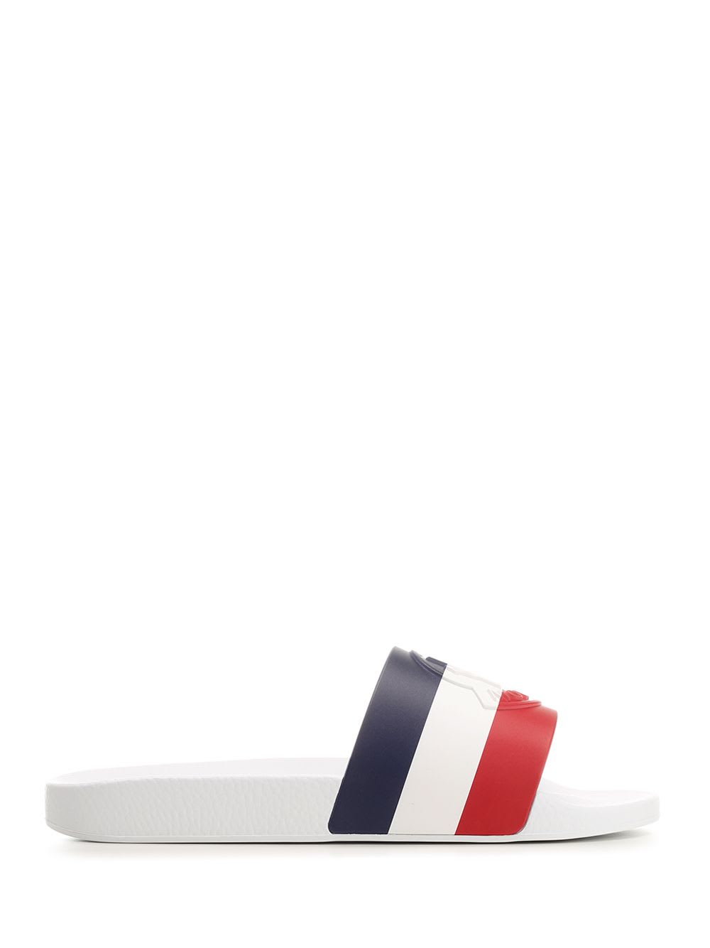 Shop Moncler Brasile Slide In White