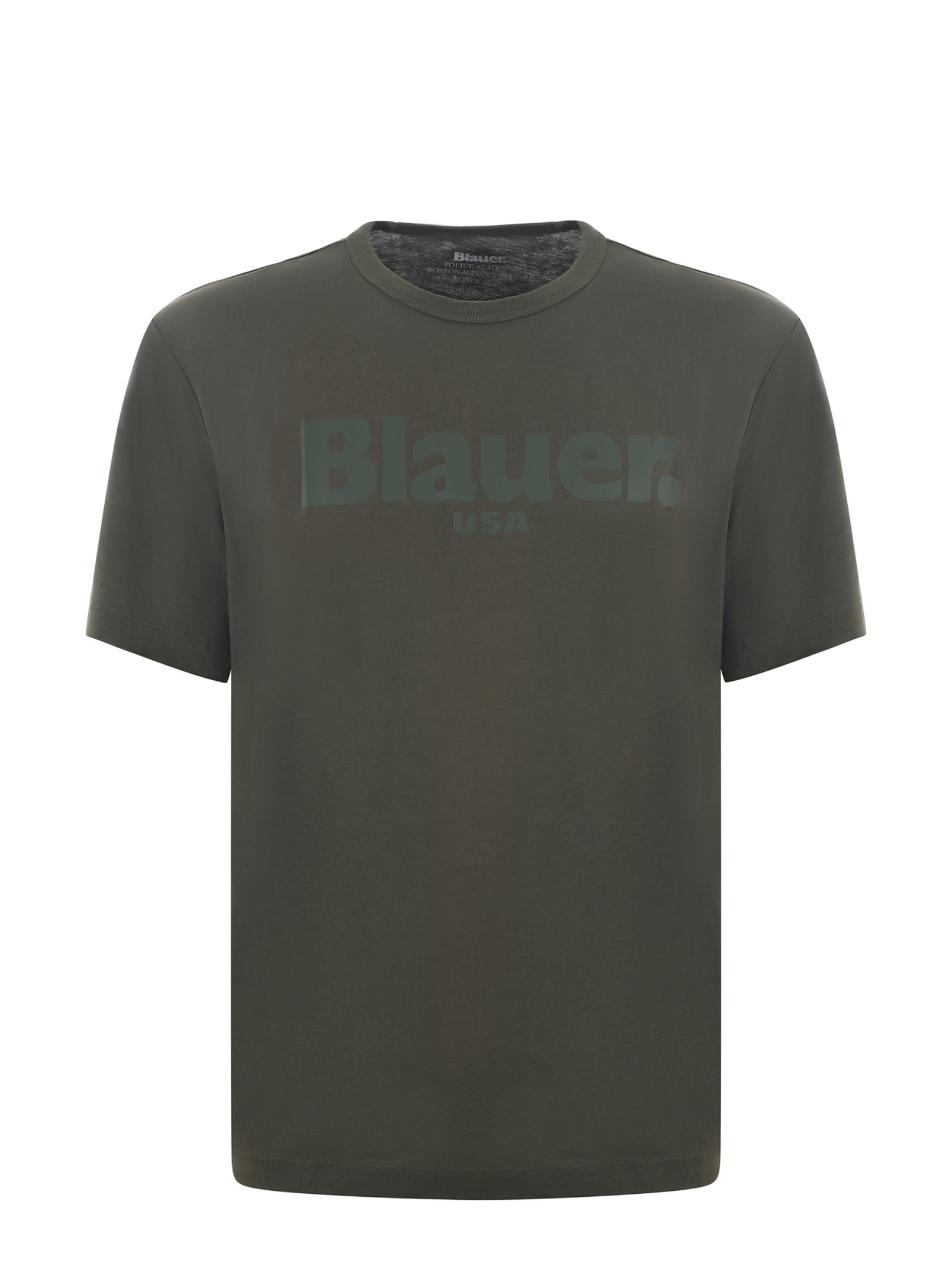 Shop Blauer T-shirt In Verde Militare