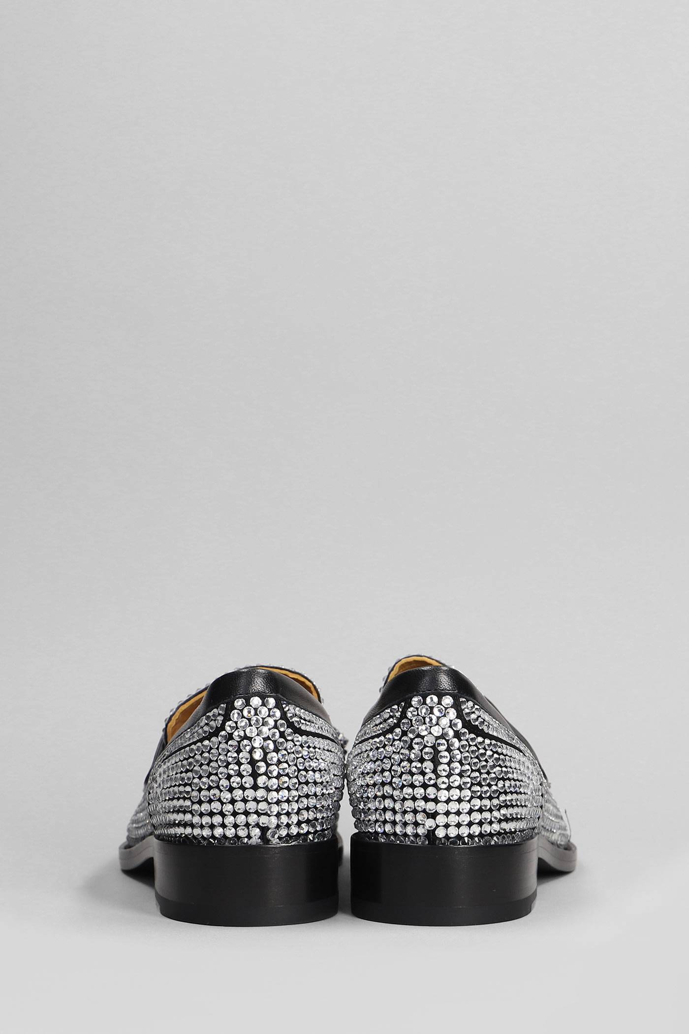 Shop René Caovilla Morgana Loafers In Black Leather